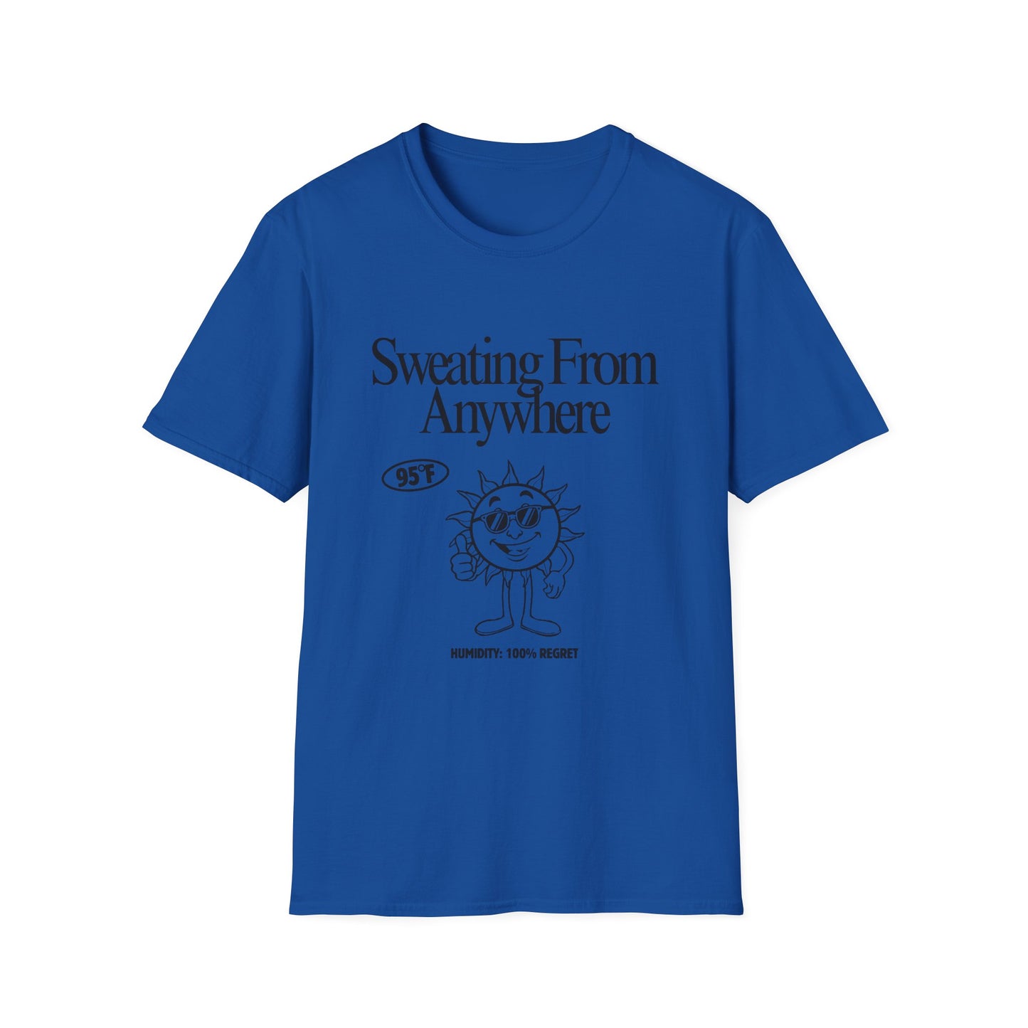 Sweating From Anywhere T-Shirt | Retro Sun Graphic 95F