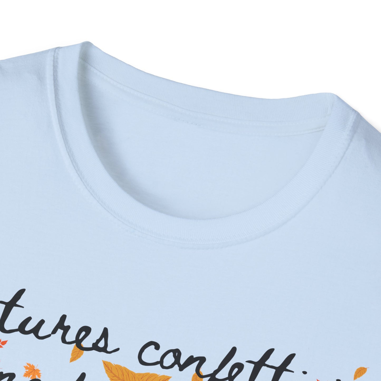 Fall Nature Confetti T-Shirt | Autumn Apparel, Seasonal Gift, Cute Casual Wear, Outdoor Adventures, Thanksgiving Shirts
