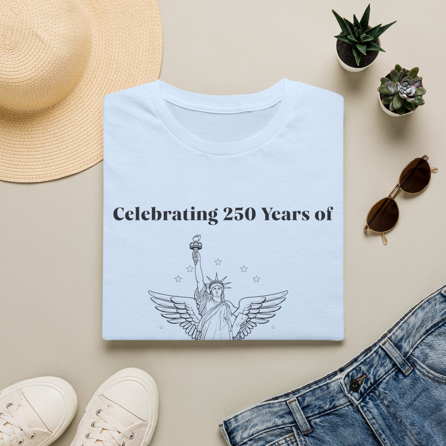 Celebrating 250 Years of Statue of Liberty T-Shirt | Americana