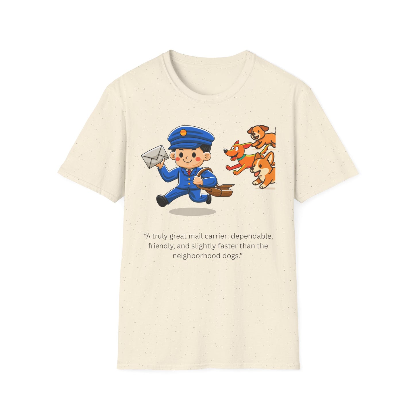 Friendly Neighborhood Mail Carrier T-Shirt, Unisex Graphic Tee, Dog Lover Gift, Animal Lover Apparel, Cute Animal T-Shirt, Fun Gift Idea