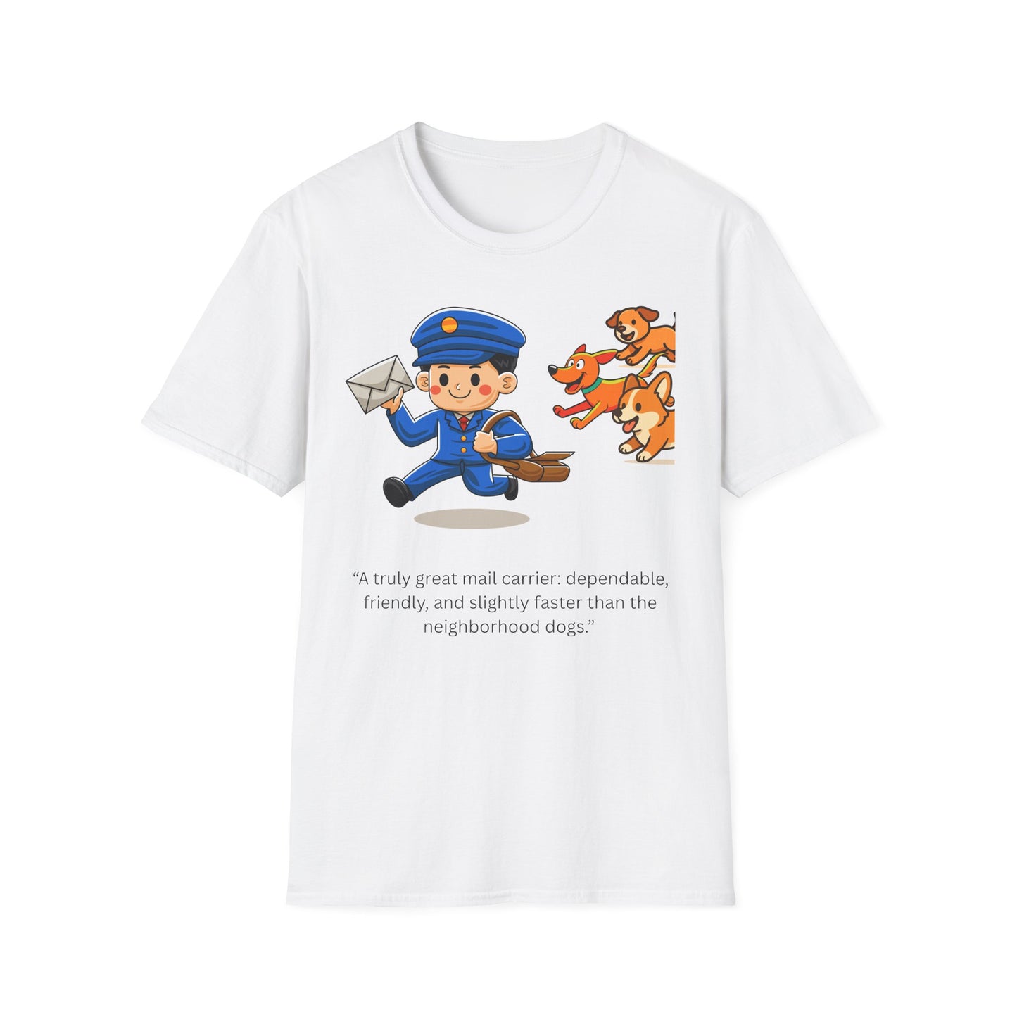 Friendly Neighborhood Mail Carrier T-Shirt, Unisex Graphic Tee, Dog Lover Gift, Animal Lover Apparel, Cute Animal T-Shirt, Fun Gift Idea