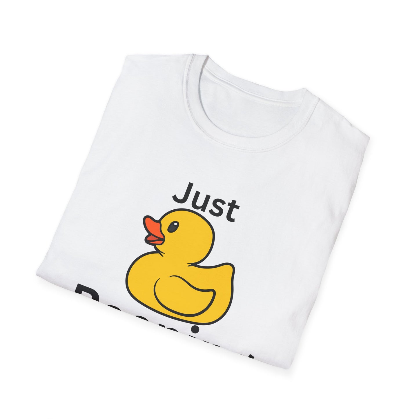 Just Peeping Duck T-Shirt, Fun Graphic Tee, Gift for Duck Lovers, Casual Apparel, Cute Gift for Birthdays
