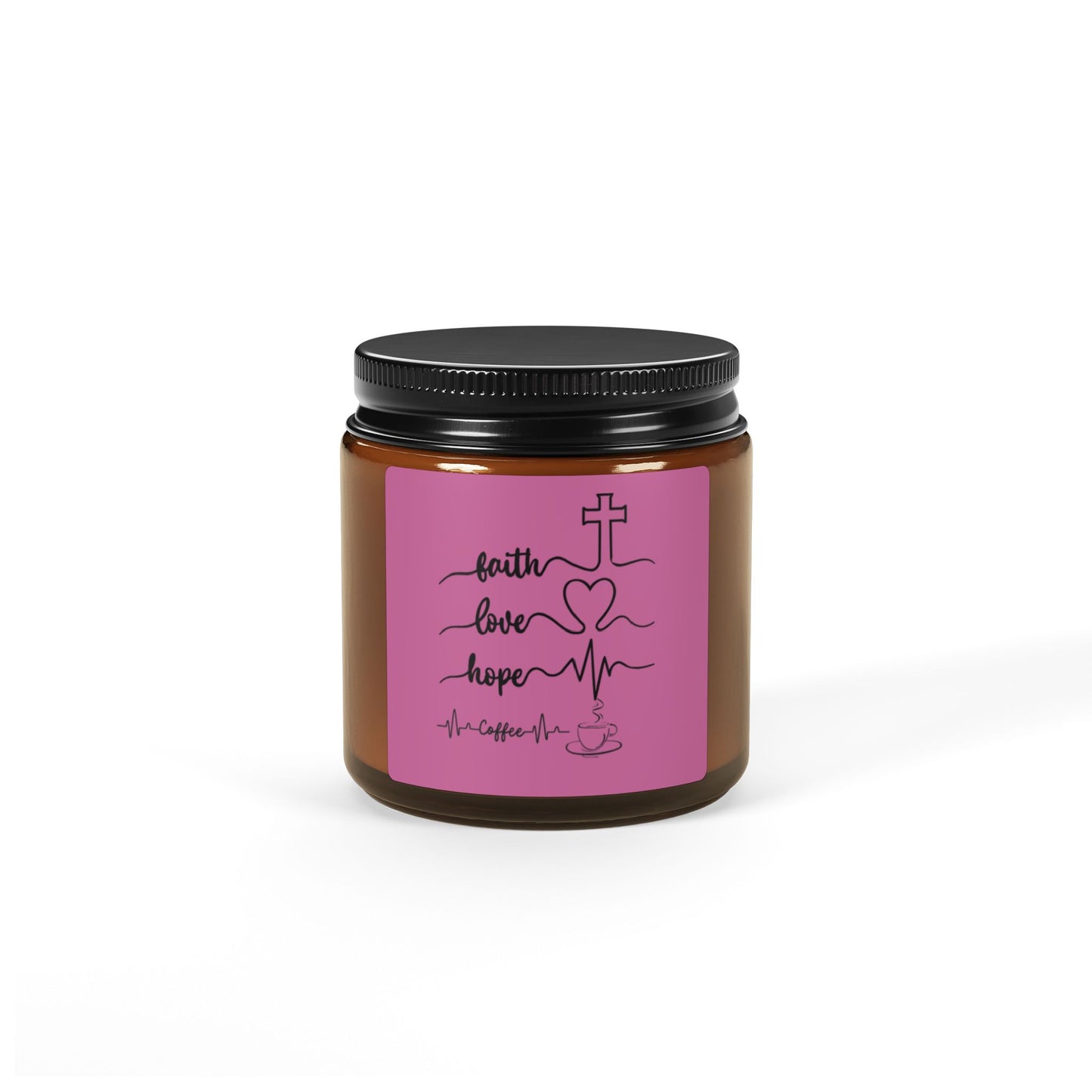 Faith Love Hope Scented Soy Candle | Relaxation, Home Decor, Gift Idea, Spiritual Wellness, Celebrations, Multi-Size Options