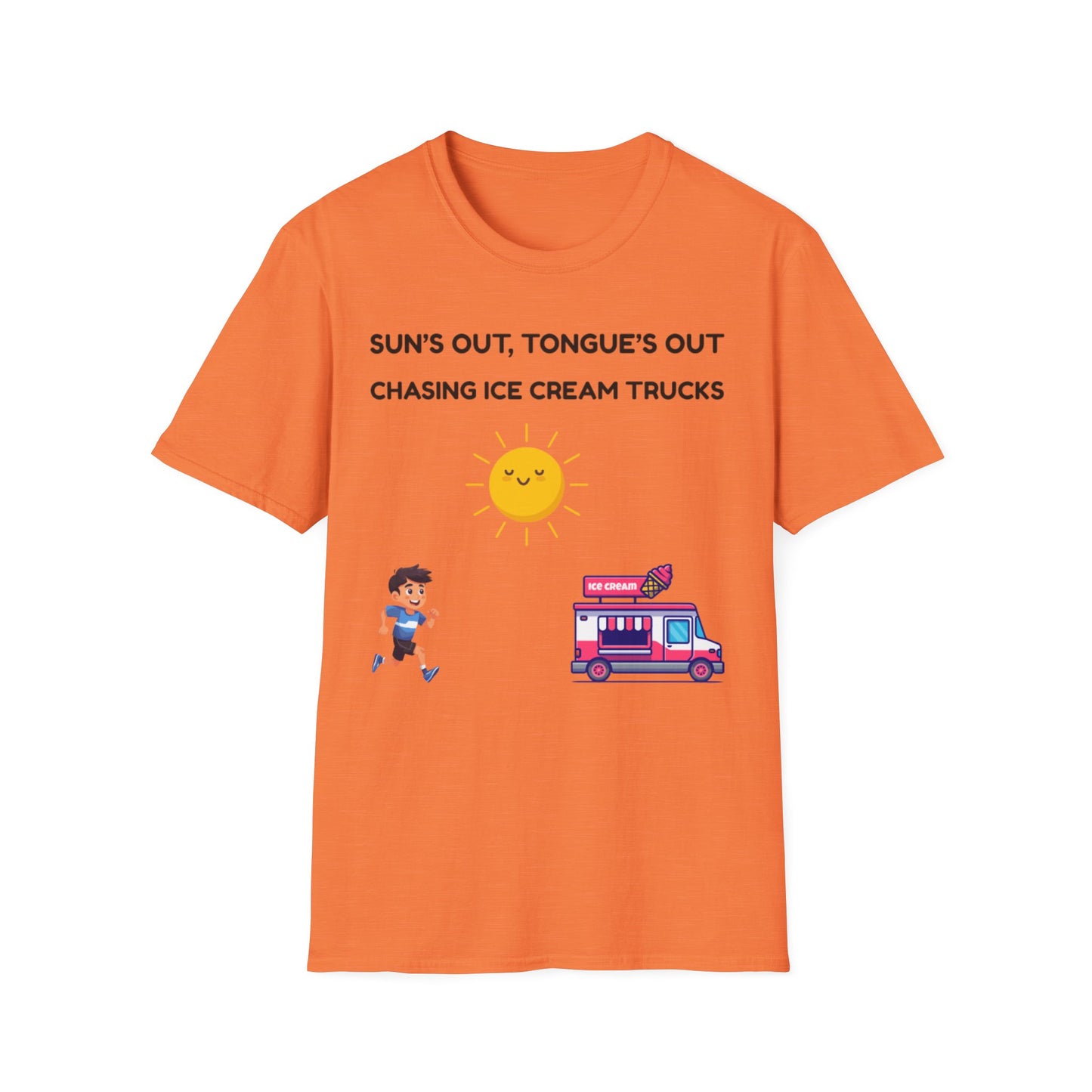 Suns Out Tongues Out Ice Cream TShirt, Summer Fun Shirt, Kids Ice Cream Truck Tee, Playful Unisex TShirt, Ice Cream Lover Gift