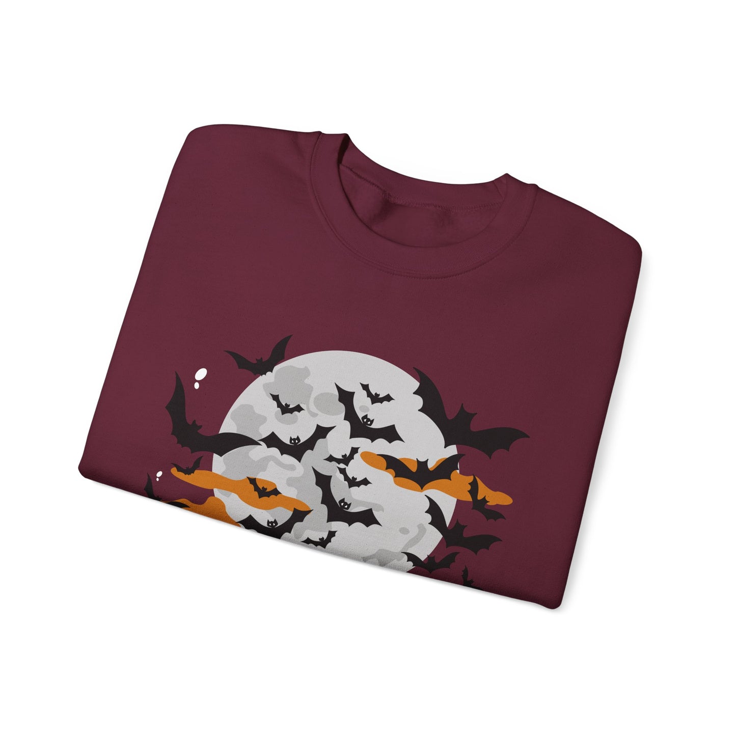 Spooky Skeleton Halloween Sweatshirt, Cozy Crewneck Pullover, Unisex Halloween Apparel, Fall Fashion, Perfect for Pumpkin Patches