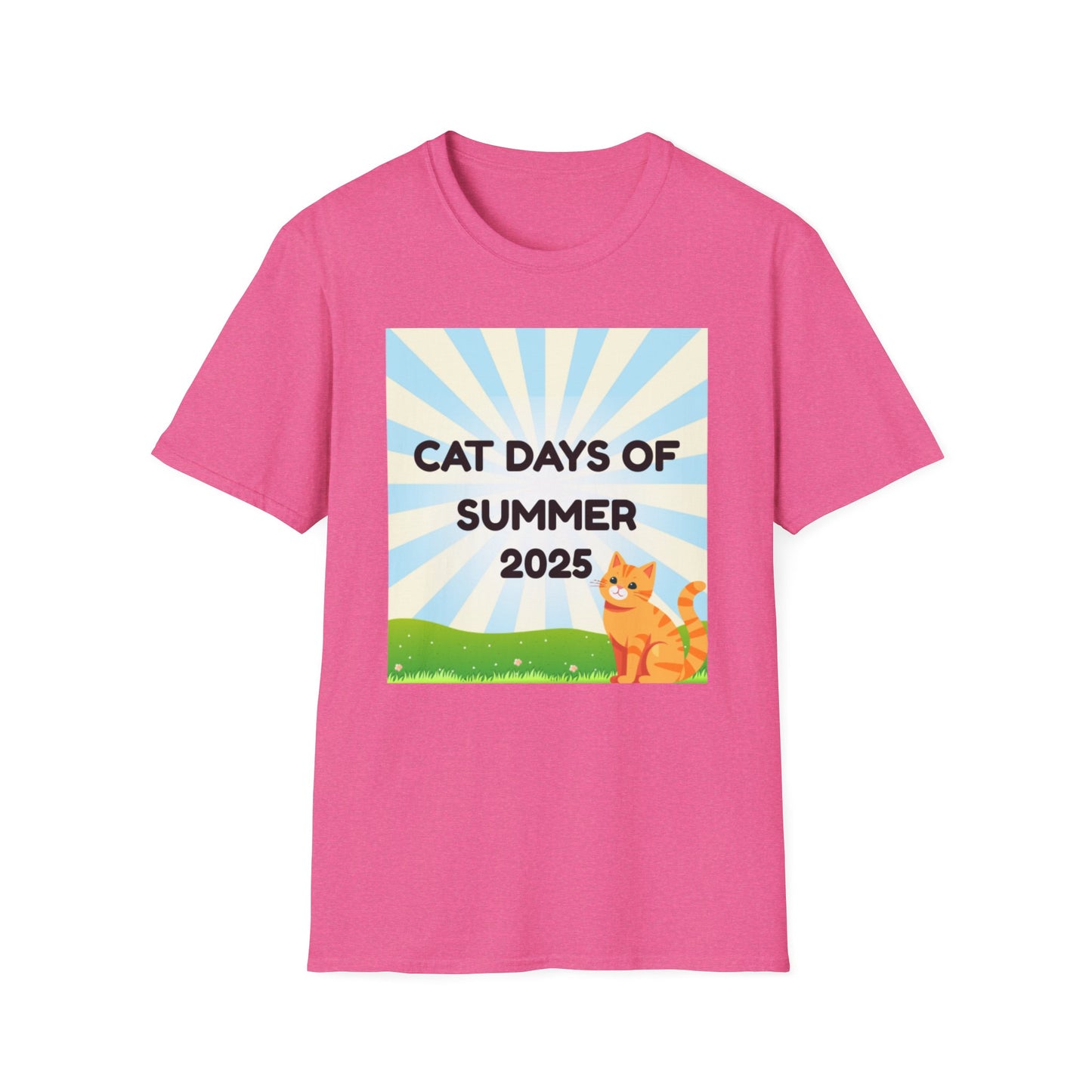 Summer Cat Days Unisex T-Shirt, Cute Cat Tee, Funny Pet Lover Gift, Casual Summer Wear, Summer 2025 T-Shirt