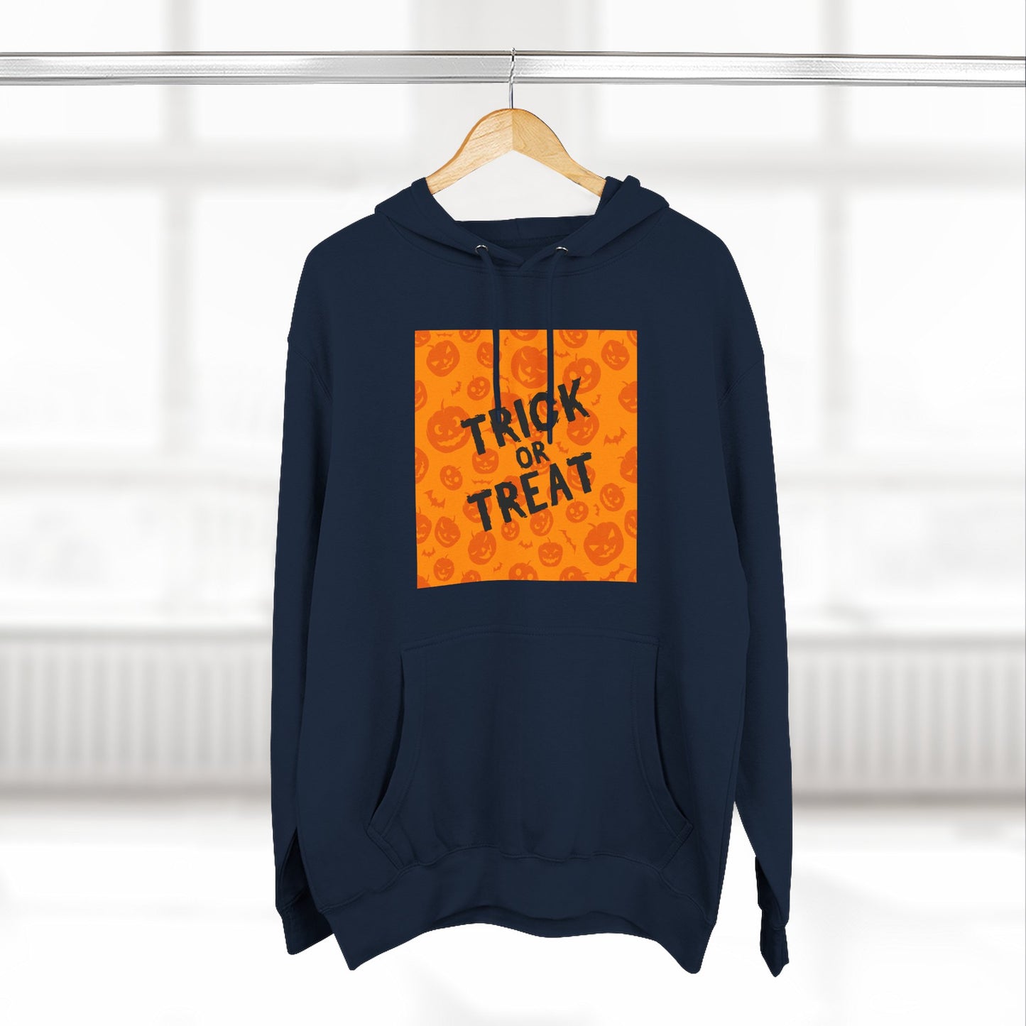 Halloween Trick or Treat Hoodie, Cozy Fleece Sweatshirt for Fall, Halloween Costume, Holiday Gift, Spooky Season Apparel