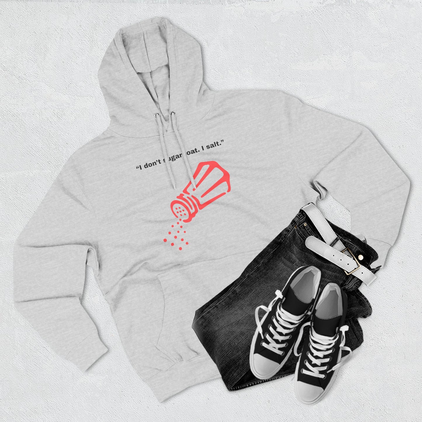 I Don t Do Part Salt I Salt salt shaker illustration Hoodie | Minimal Kitchen Humor