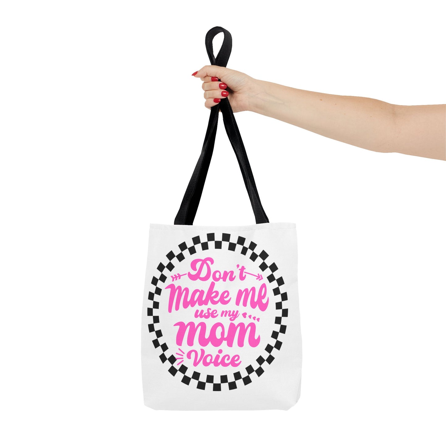 Mom Voice Tote Bag - Funny Gift for Moms, Ideal for Mother's Day, Daily Use, Grocery Shopping, Eco-Friendly, Parenting Humor