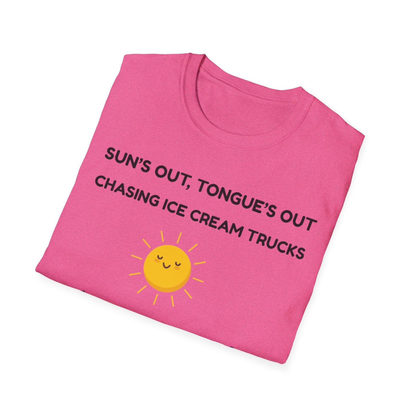 Suns Out Tongues Out Ice Cream TShirt, Summer Fun Shirt, Kids Ice Cream Truck Tee, Playful Unisex TShirt, Ice Cream Lover Gift