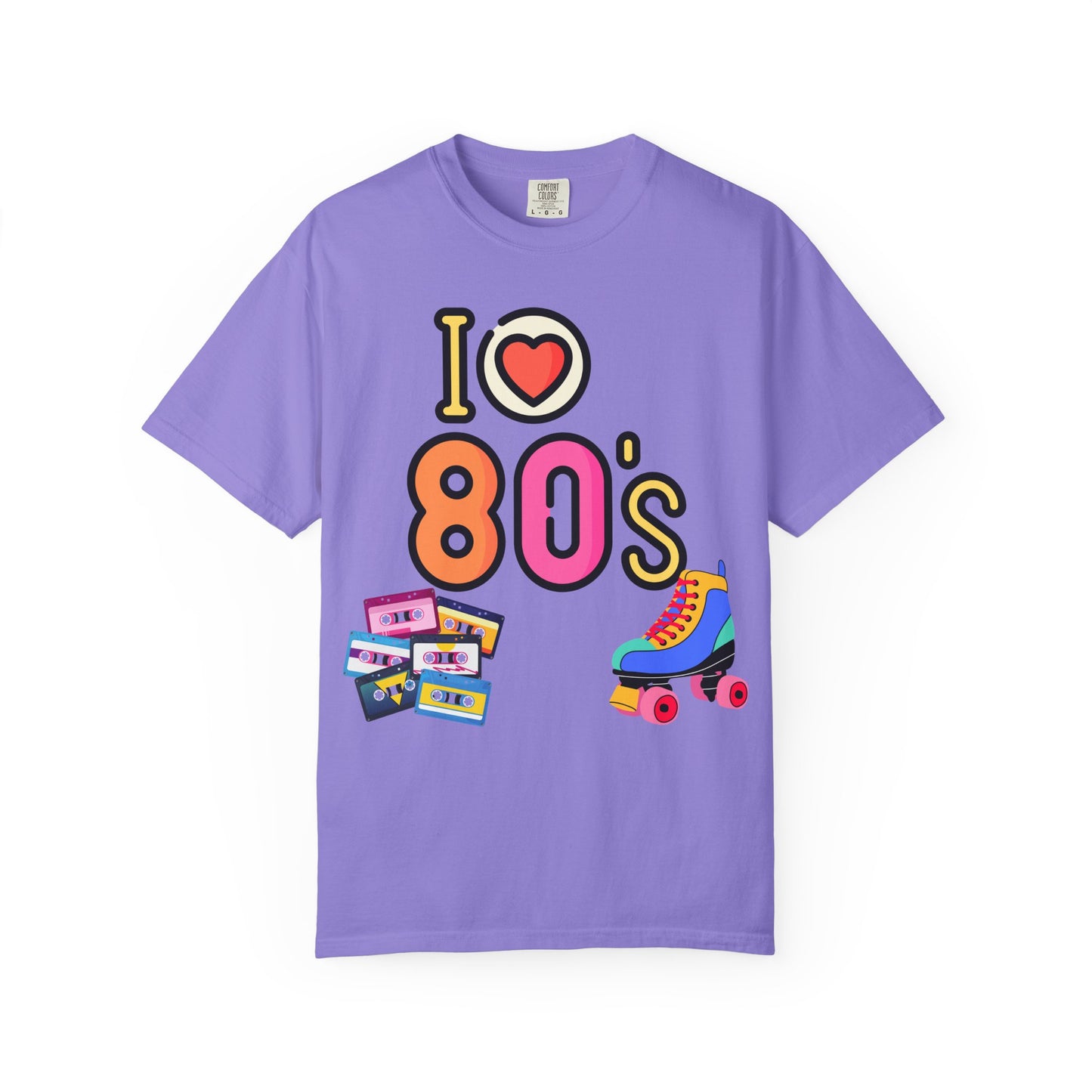 I  80s cassette & roller skate T-Shirt | Retro 1980s Design