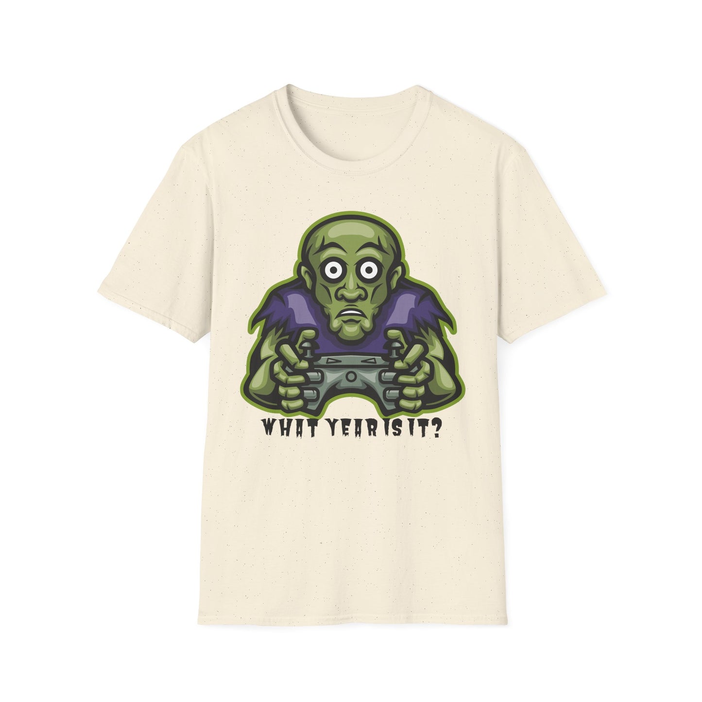 Retro Gamer T-Shirt, Fun Gaming Tee, Unisex Softstyle Shirt, What Year Is It? Gift for Gamers, Cool Casual Wear