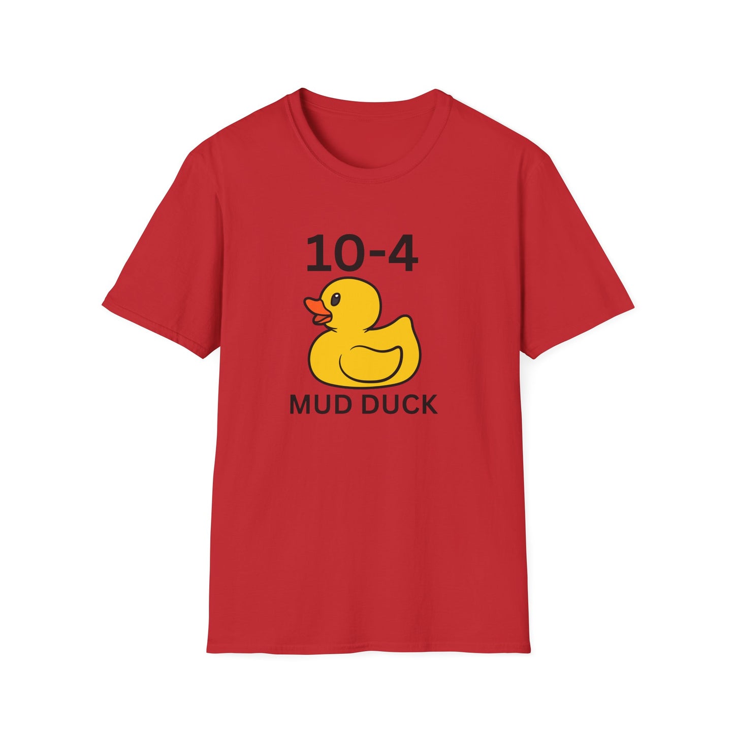 Funny Mud Duck Graphic Tee, Unisex Shirt, Casual Wear, Gift for Friends, Summer Outing, Unique Duck T-Shirt