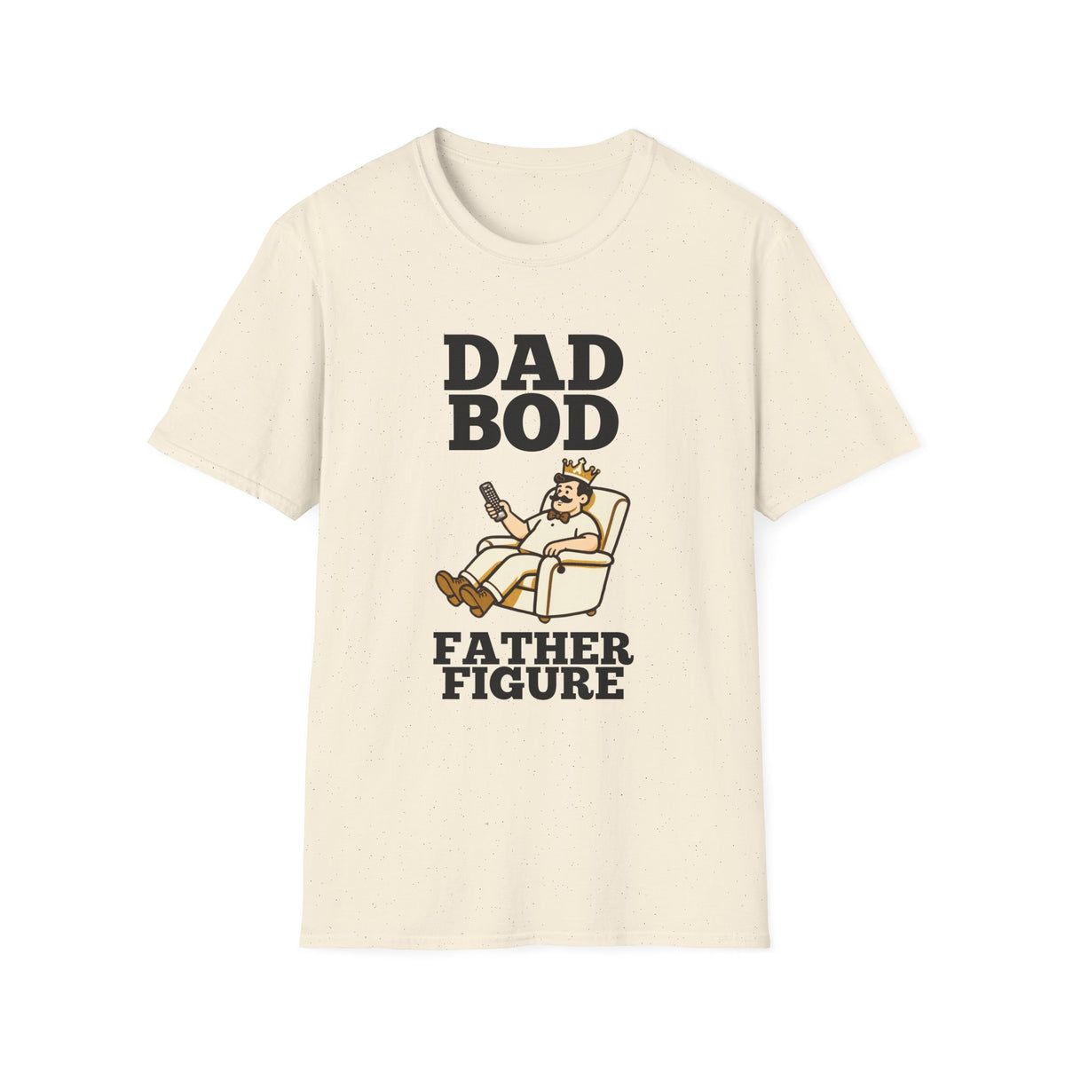 Dad Bod King illustration T-Shirt | Father Figure typography tee