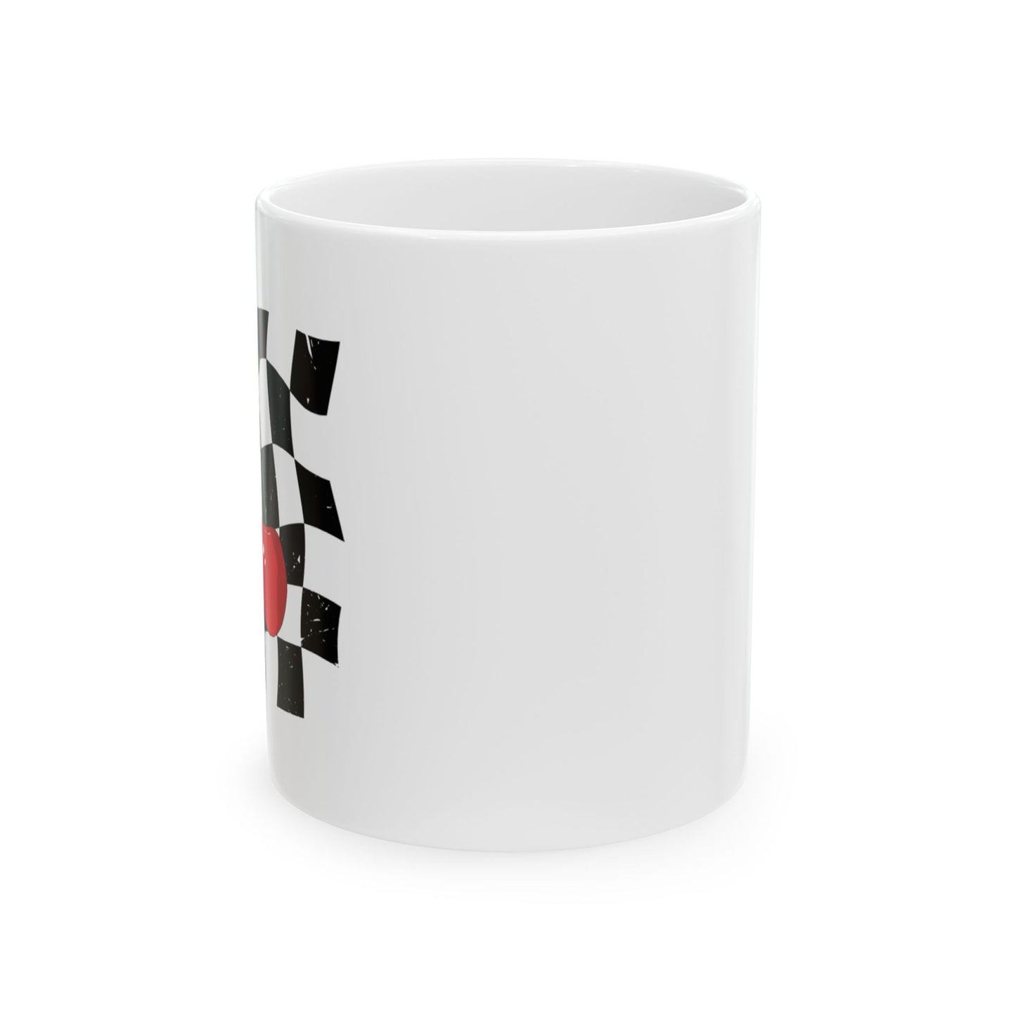 Retro Checkerboard Ceramic Mug | Coffee Lovers Gift, Tea Mug, Artistic Drinkware, Home Decor, Unique Kitchenware