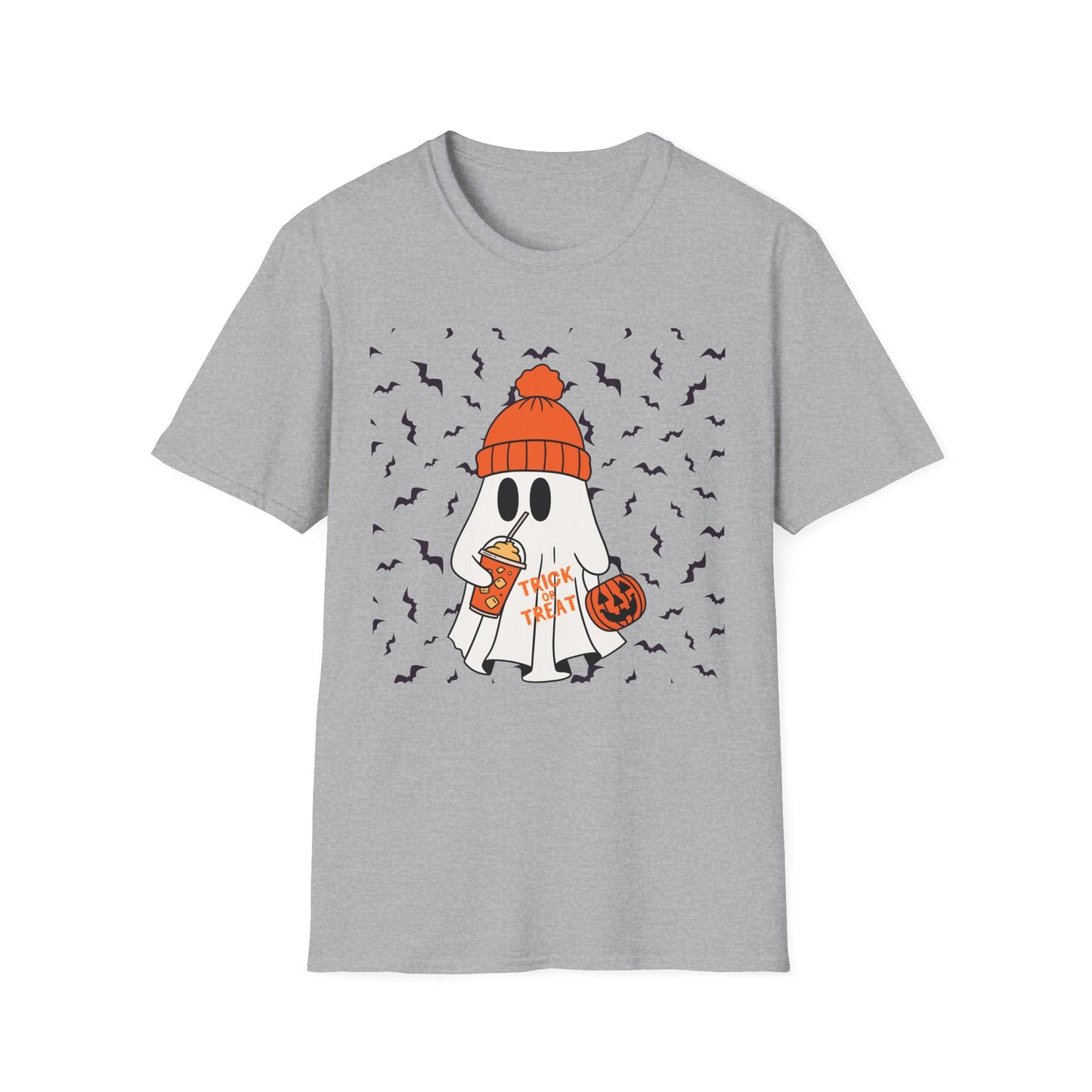 Halloween Ghost Cozy Unisex T-Shirt | Spooky Fun, Fall Apparel, Pumpkin Lovers Gift, Casual Halloween Outfit, Autumn Vibes