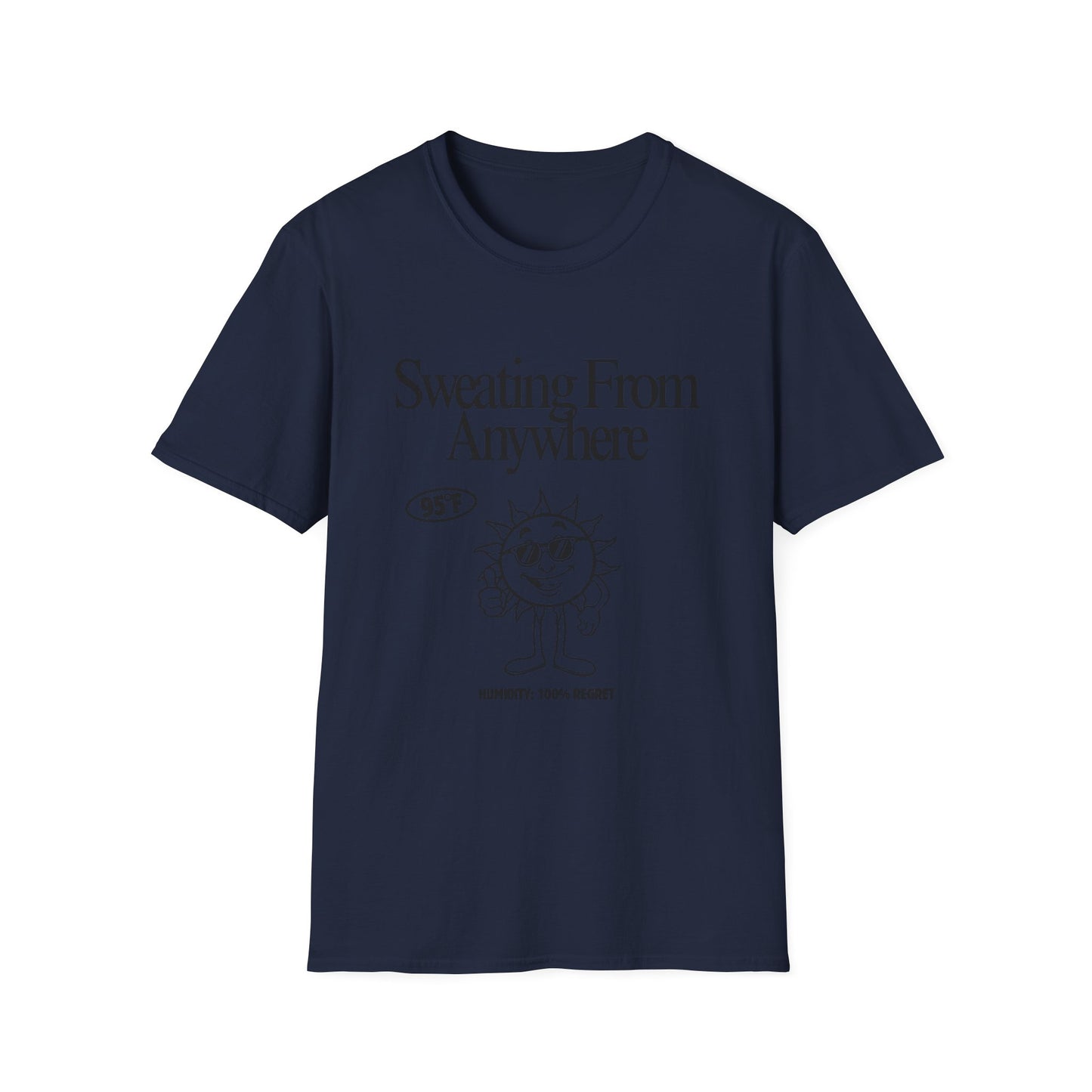 Sweating From Anywhere T-Shirt | Retro Sun Graphic 95F