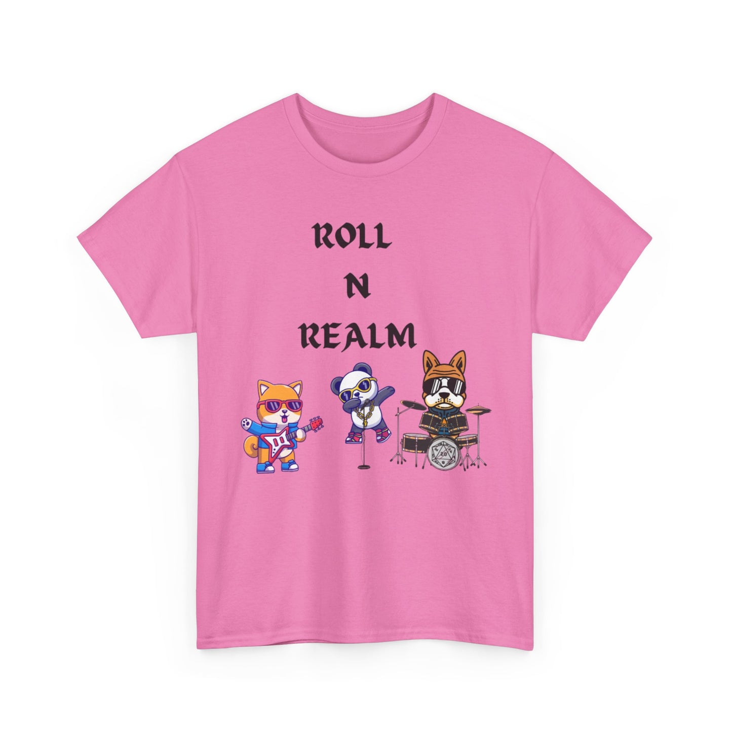 Music-Themed Unisex Heavy Cotton Tee - "Roll N Realm"