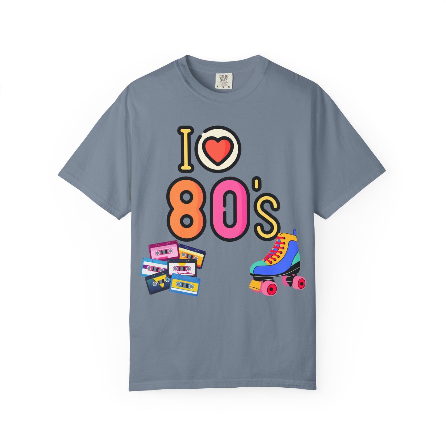 I  80s cassette & roller skate T-Shirt | Retro 1980s Design