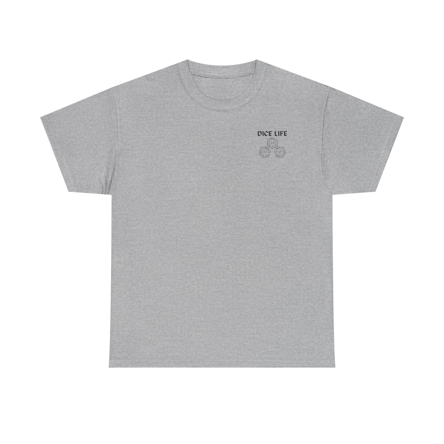 Dice Life Gaming T-Shirt, Perfect for Gamers, D&D Enthusiasts, Casual Wear, Gift for Tabletop Players, Unisex Graphic Tee