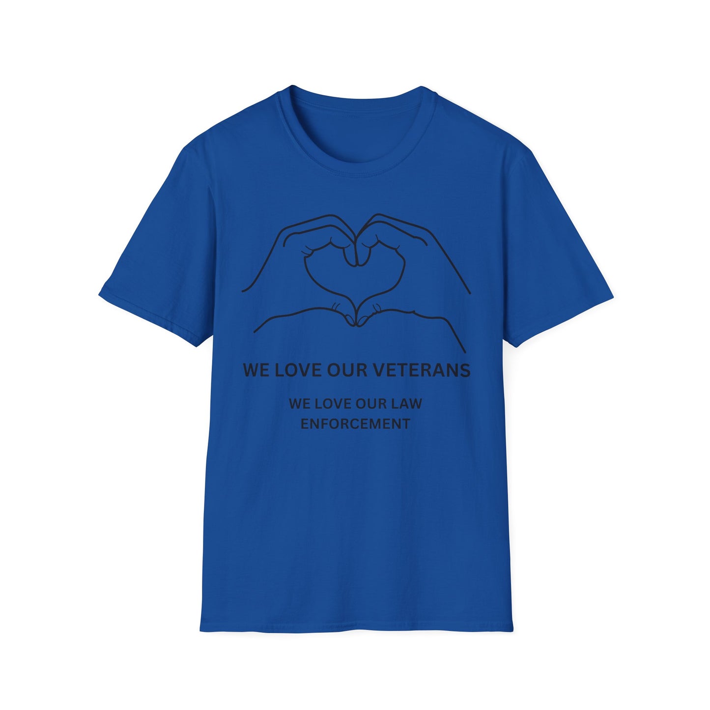Unisex Compassionate T-Shirt, Support Our Veterans, Love Law Enforcement, Comfort Wear, Gift for Heroes