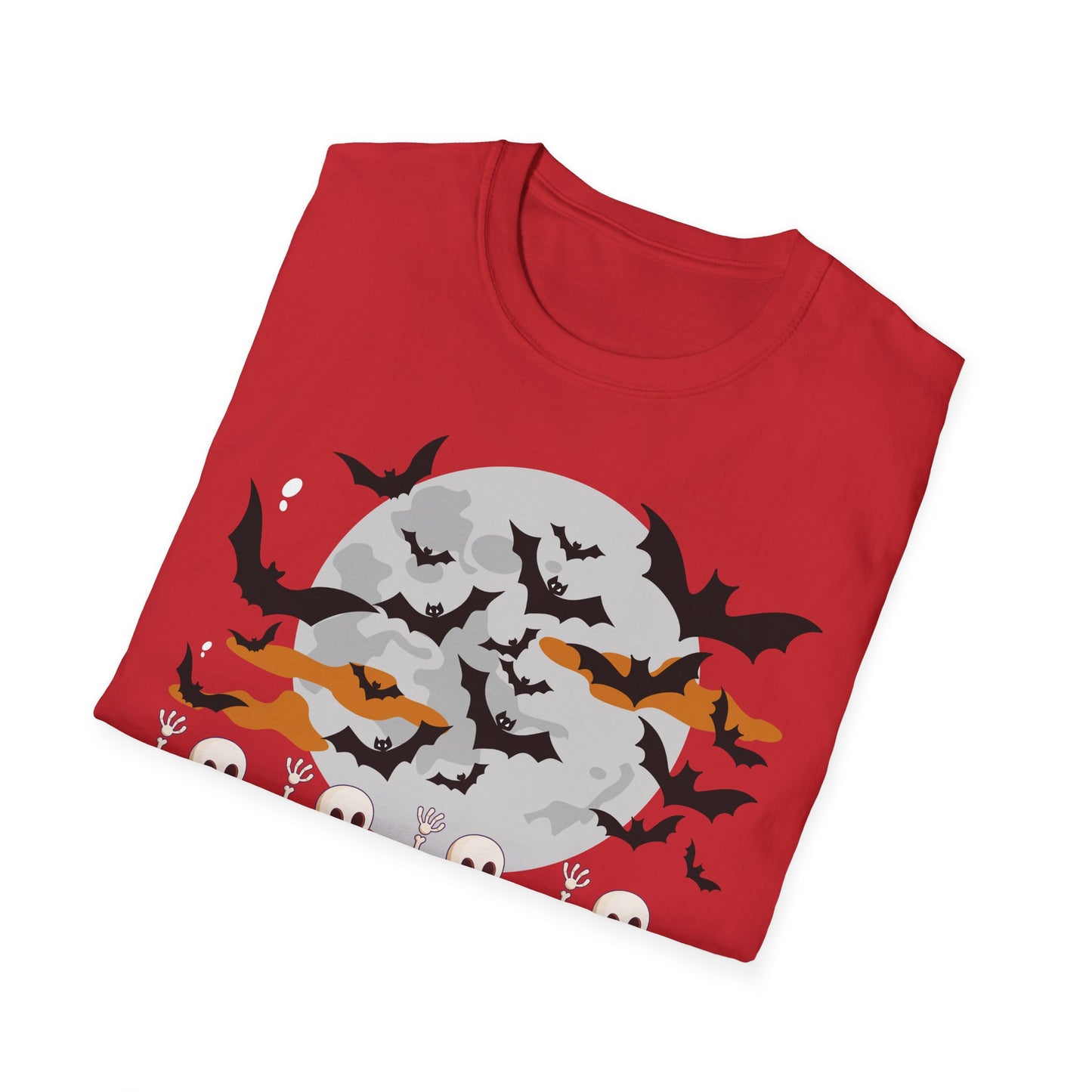 Halloween Skeleton Dance T-Shirt, Unisex Tee for Halloween Parties, Spooky Season Shirt, Cute Skeleton Design, Fun Graphic Tee