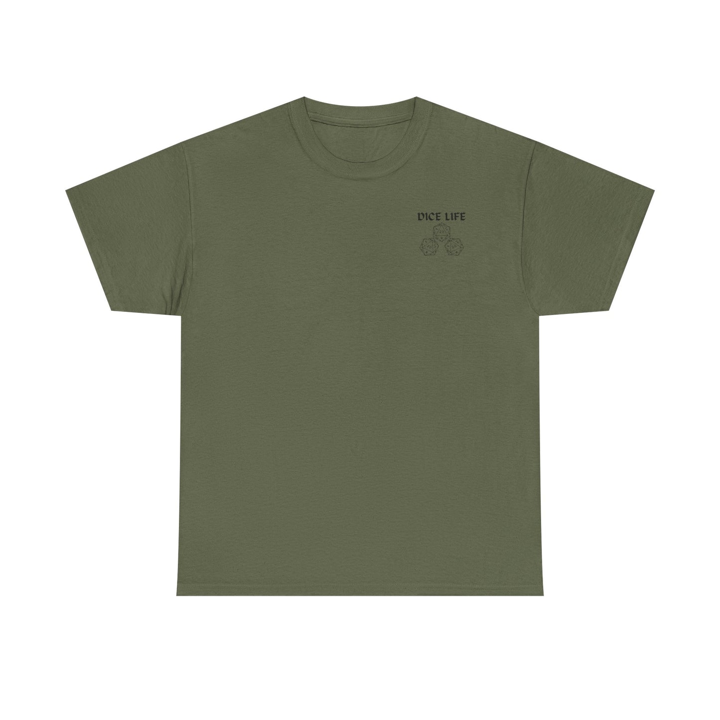 Dice Life Gaming T-Shirt, Perfect for Gamers, D&D Enthusiasts, Casual Wear, Gift for Tabletop Players, Unisex Graphic Tee