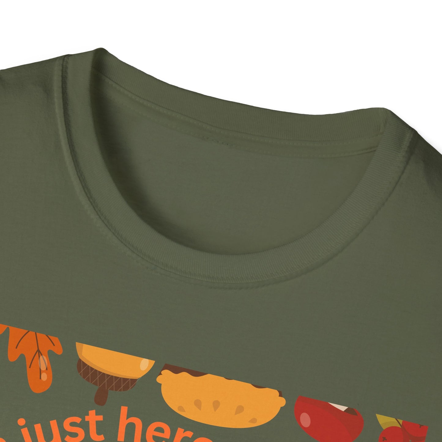 Unisex Softstyle T-Shirt with Fun Pie Design, Perfect for Fall Gatherings, Thanksgiving, Casual Wear, Gift for Bakers, Food Lovers