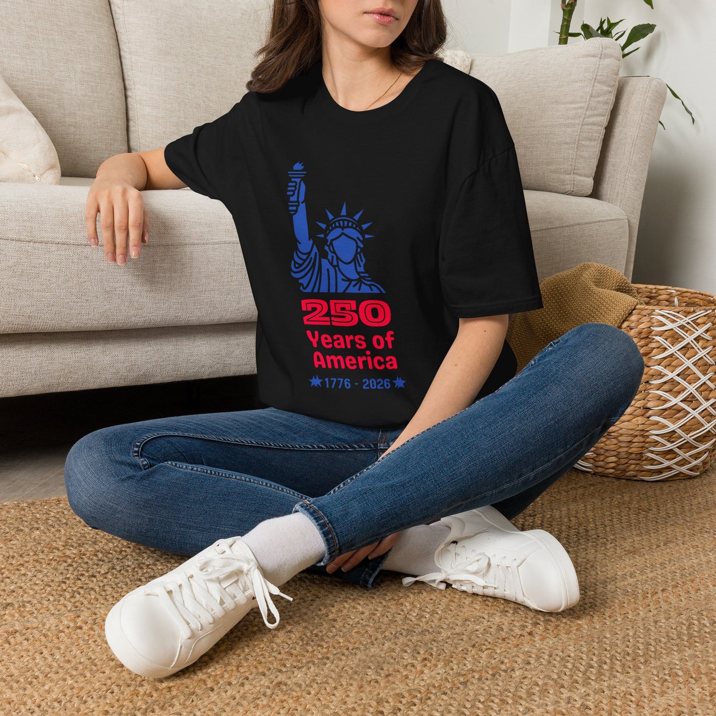 Statue of Liberty 250 Years of America T-Shirt | 1776-2026 Patriotic Tee
