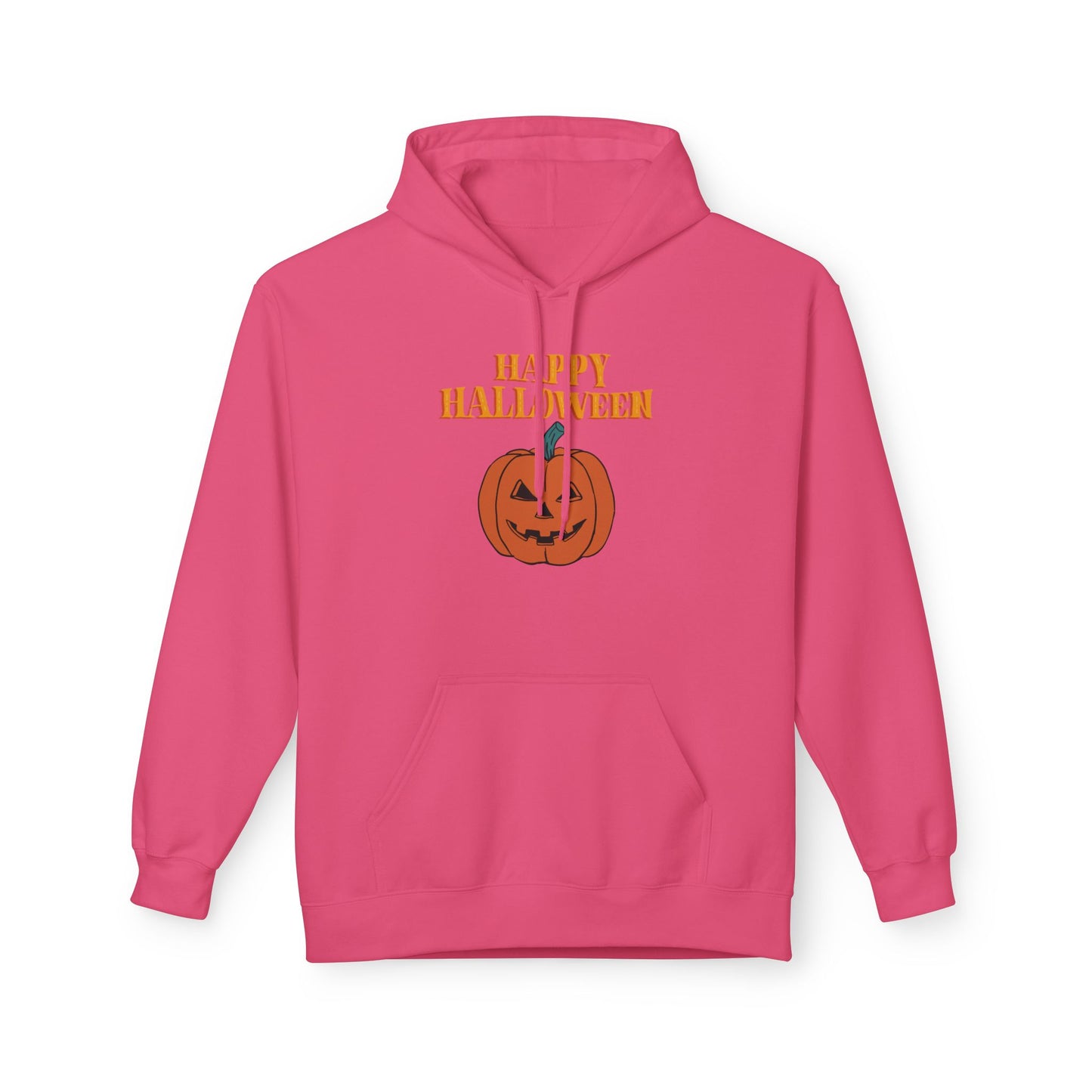 Halloween Pumpkin Hoodie, Unisex Fleece Pullover for Fall, Spooky Season Sweatshirt, October Celebration Gear, Trick or Treat Apparel