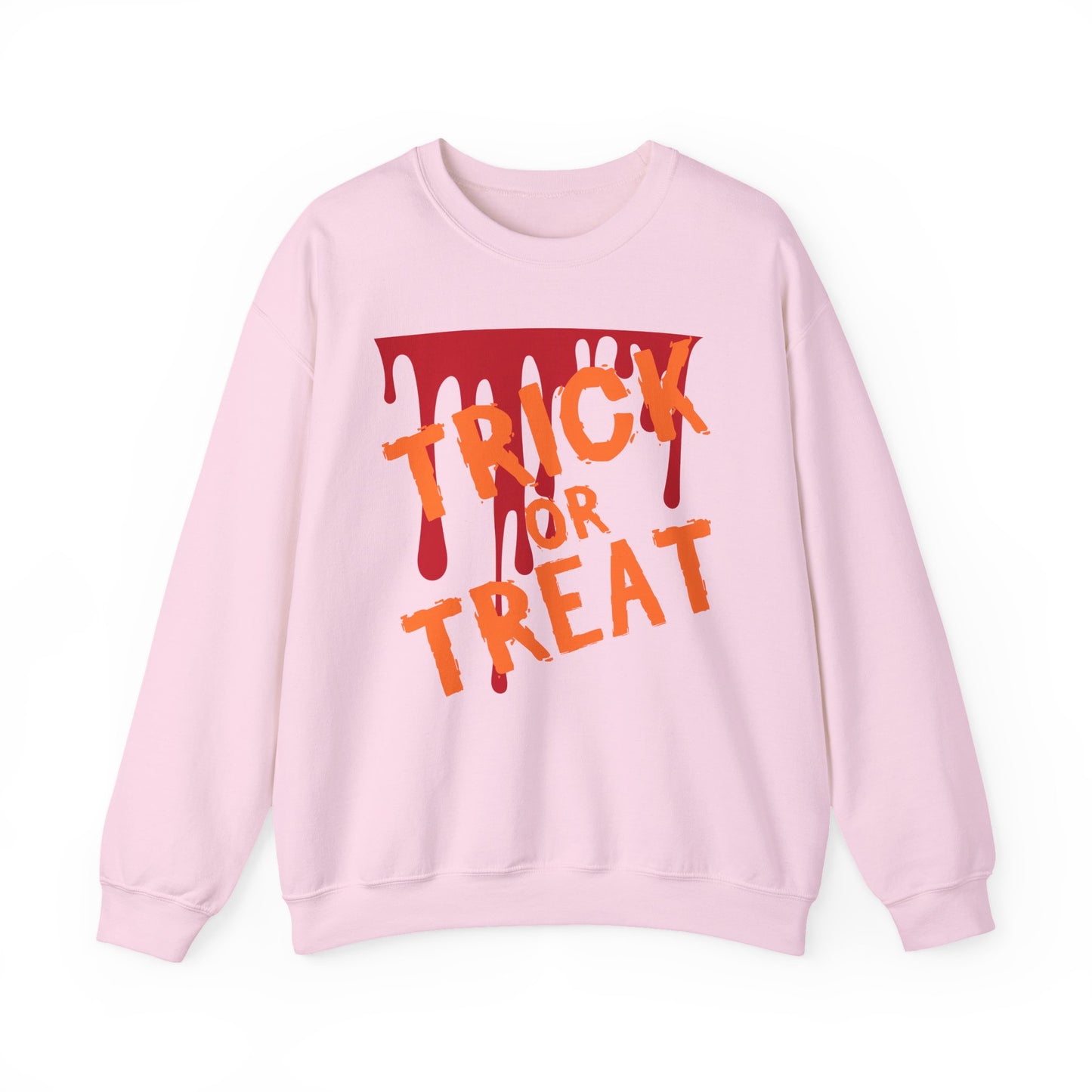 Halloween-Inspired Crewneck Sweatshirt | Cozy Unisex Sweater, Trick or Treat Design, Fall Fashion, Spooky Season Apparel