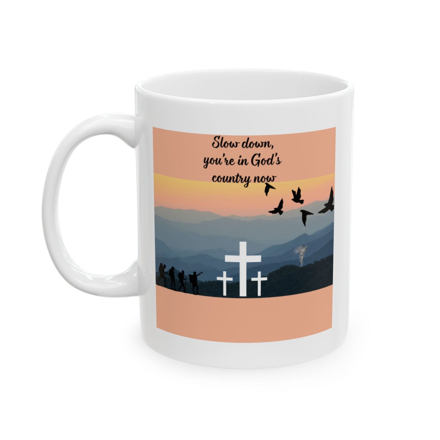 Sunset Serenity Ceramic Mug | Perfect Gift for Nature Lovers, Coffee Enthusiasts, Birdwatchers, or Relaxation Moments