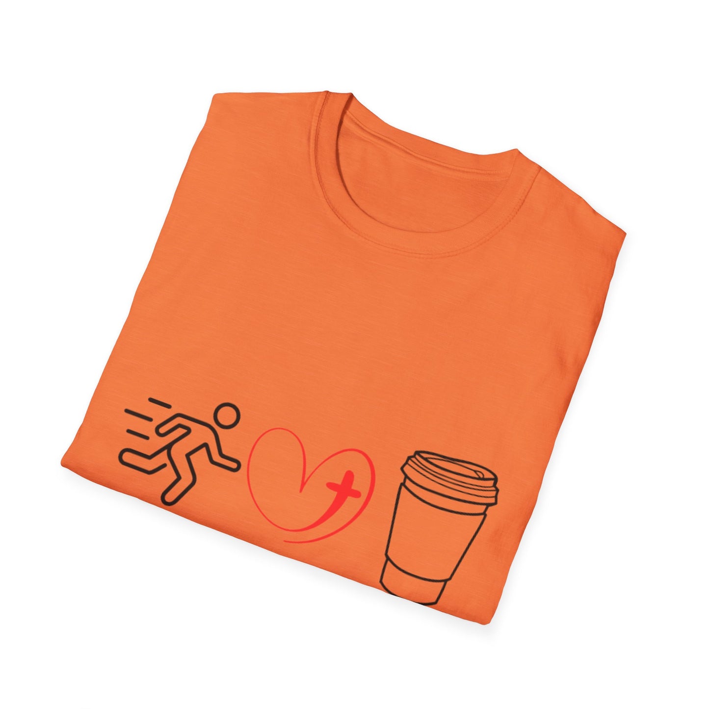 Running Faith Caffeine T-Shirt, Motivational Fitness Tee, Gift for Runners, Christian Apparel, Inspirational Workouts