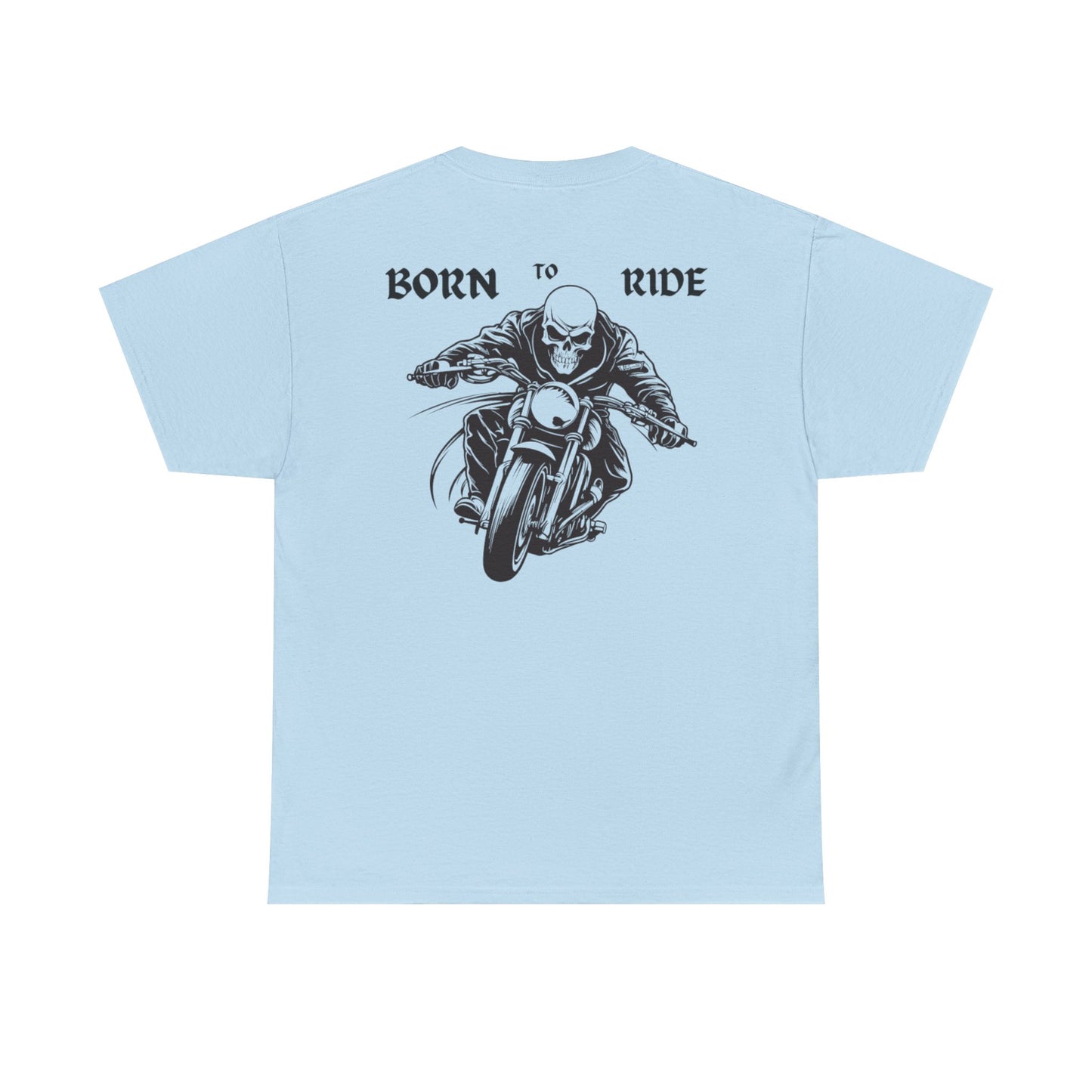 Born to Ride Unisex Heavy Cotton Tee - Perfect for Motorcycle Enthusiasts