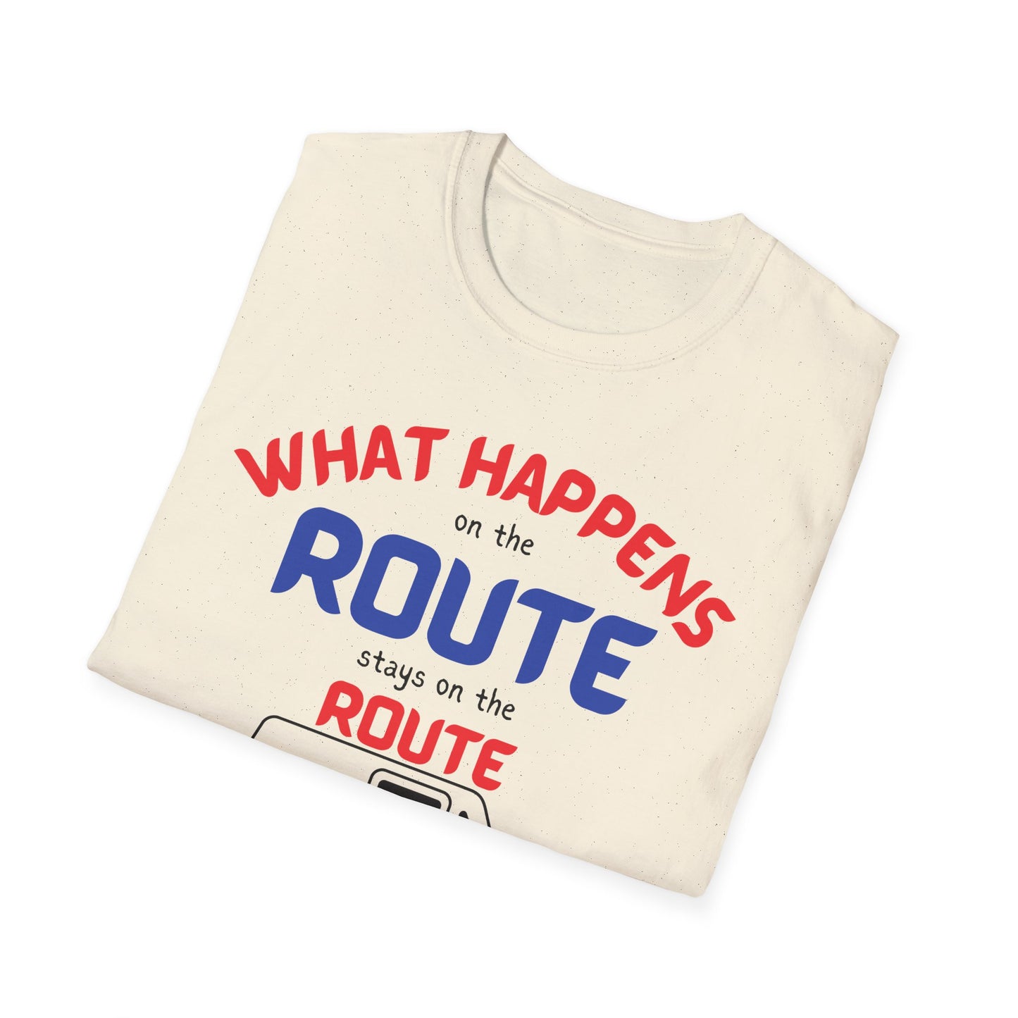 Fun Route Adventure T-Shirt, Casual Tee, Travel Shirt, Road Trip Gift, What Happens on the Route Tee, Unisex Gift Idea