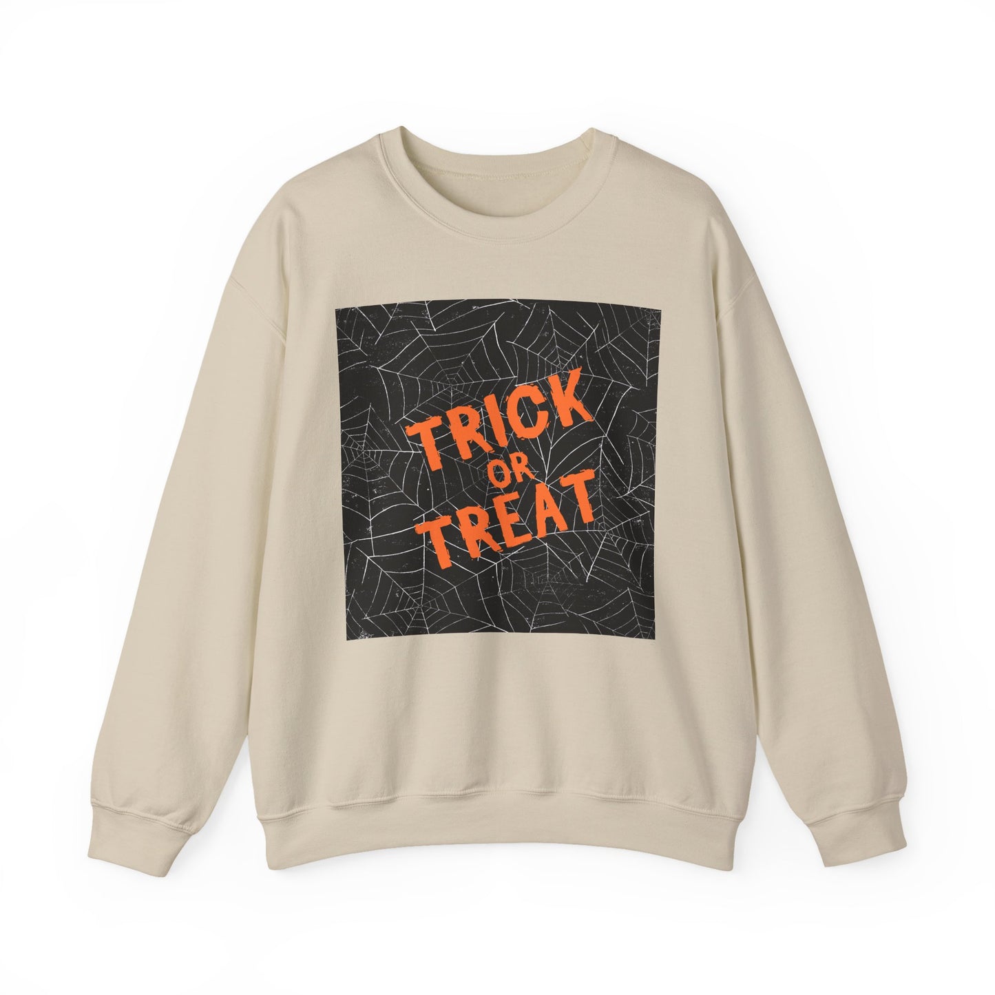 Halloween Trick or Treat Sweatshirt, Unisex Crewneck, Cozy Fall Fashion, Halloween Gatherings, Spooky Season Essentials