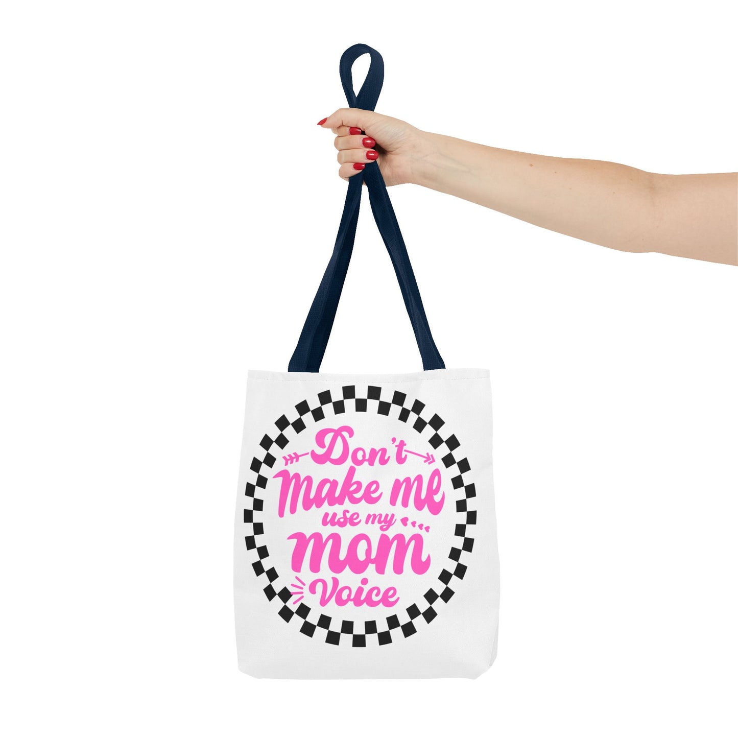 Mom Voice Tote Bag - Funny Gift for Moms, Ideal for Mother's Day, Daily Use, Grocery Shopping, Eco-Friendly, Parenting Humor