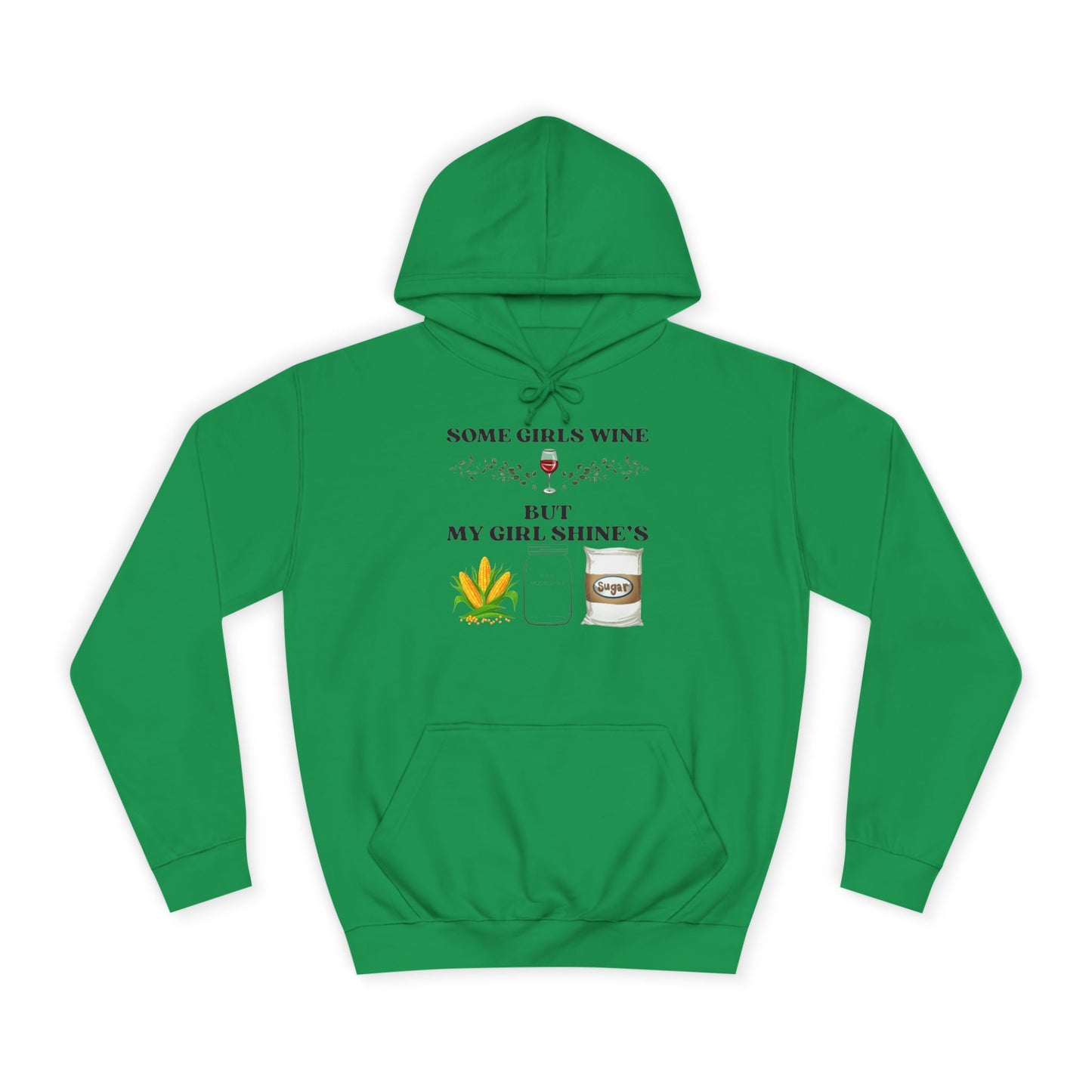 Funny Unisex College Hoodie - Perfect for Wine Lovers, Gift for Friends, Casual Wear, Cozy, Holiday Apparel