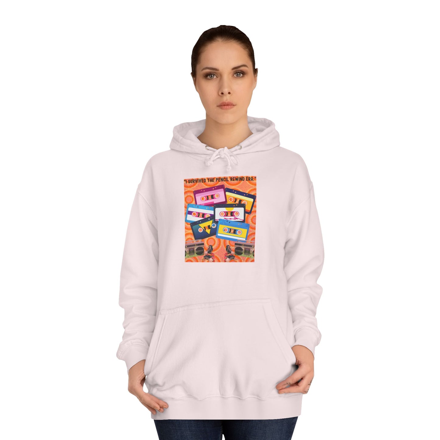 Colorful Retro College Hoodie, Unisex College Sweatshirt, Graphic Hoodie for Students, Cozy Casual Wear, Gift for College Students