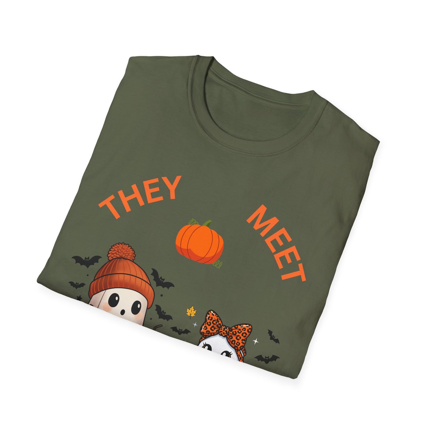 Cute Halloween Ghosts Unisex T-Shirt, Ghost-Themed Apparel, Fall Fashion, Halloween Costume, Spooky Season Gift