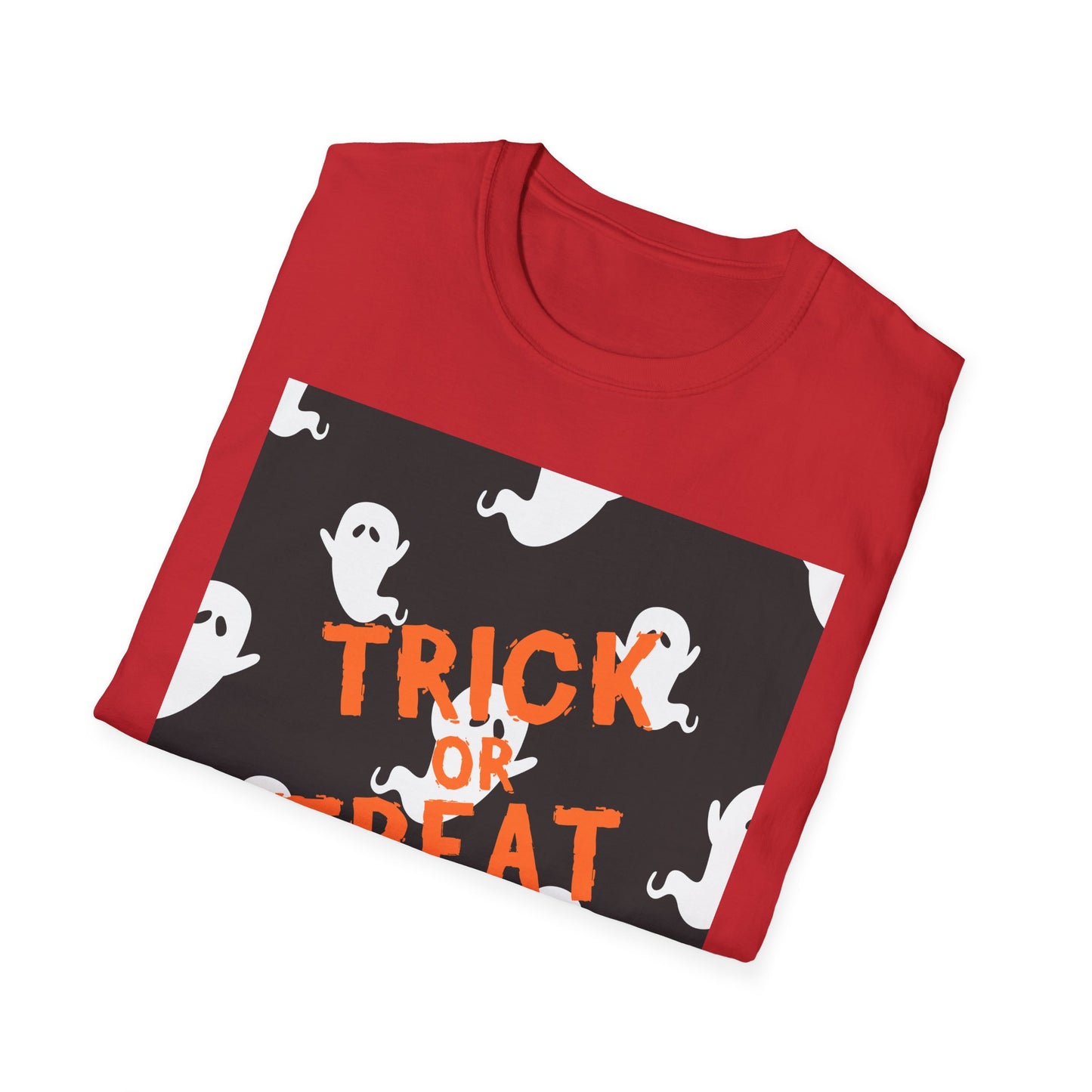 Halloween Ghost T-Shirt, Spooky Unisex Tee, Trick or Treat Shirt, Fall Fashion, Halloween Party Outfit, Casual Wear