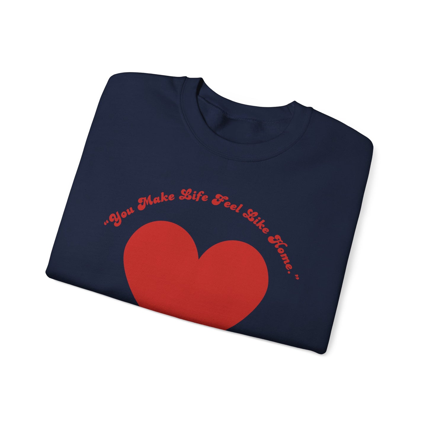 Red Heart Crewneck Sweatshirt | Minimal Love Graphic