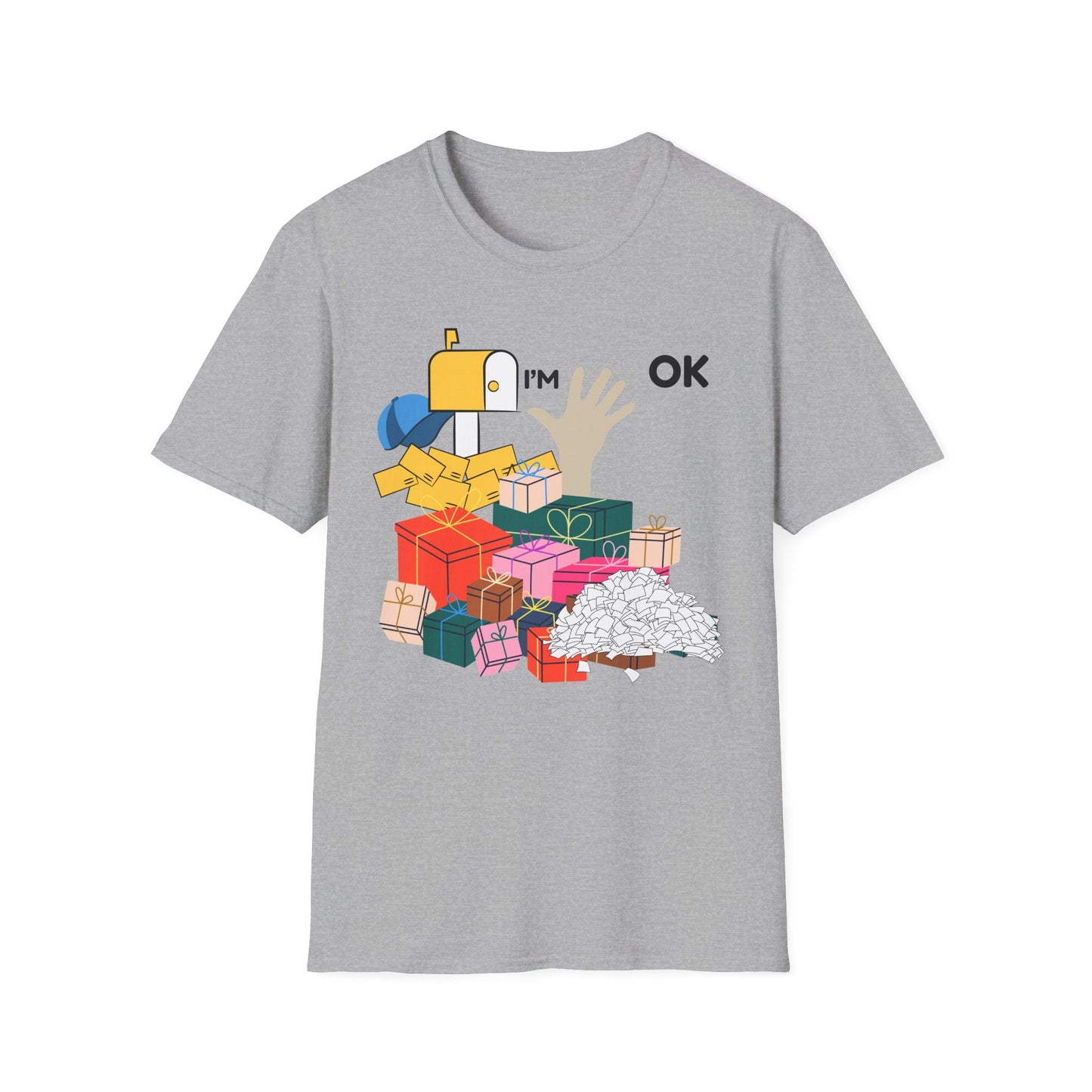 Mail Carrier shirt  I'm OK Graphic Tee, Gift for Friends, Casual Wear, Holiday Apparel, Fun  Quirky Style