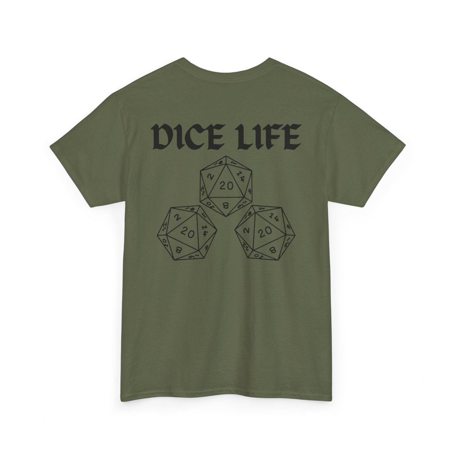 Dice Life Gaming T-Shirt, Perfect for Gamers, D&D Enthusiasts, Casual Wear, Gift for Tabletop Players, Unisex Graphic Tee