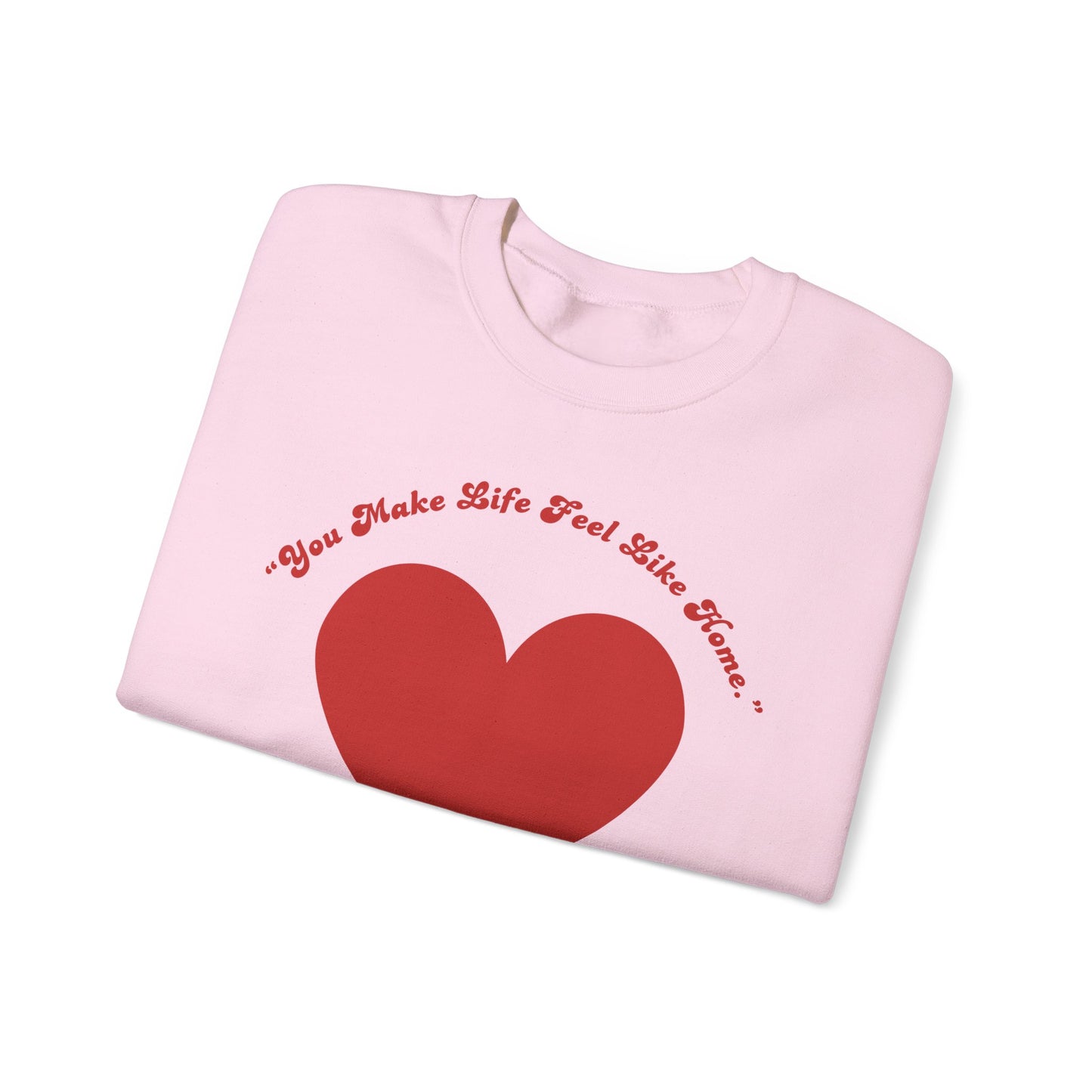 Red Heart Crewneck Sweatshirt | Minimal Love Graphic