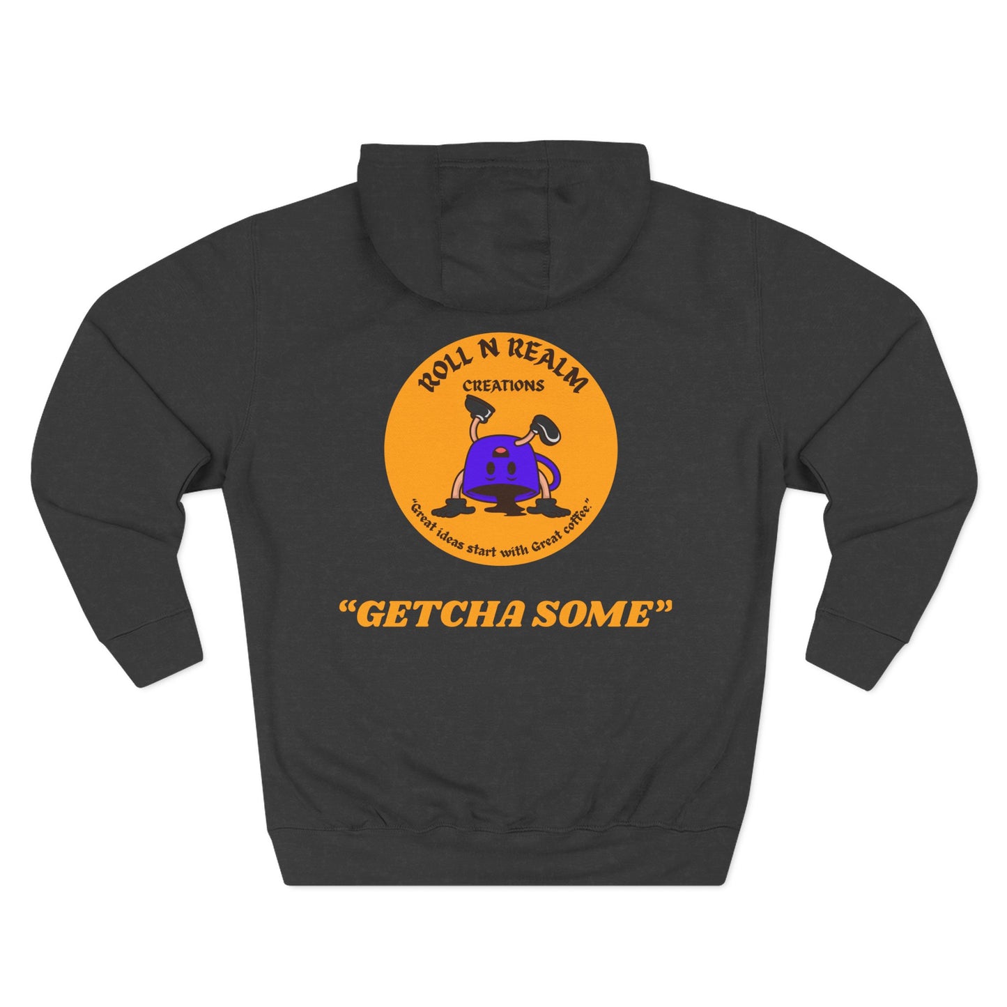 Coffee Three-Panel Fleece Hoodie - Cozy Casual Wear, Perfect Gift, Unique Style, Ideal for All-Day Comfort, Celebrate in Style