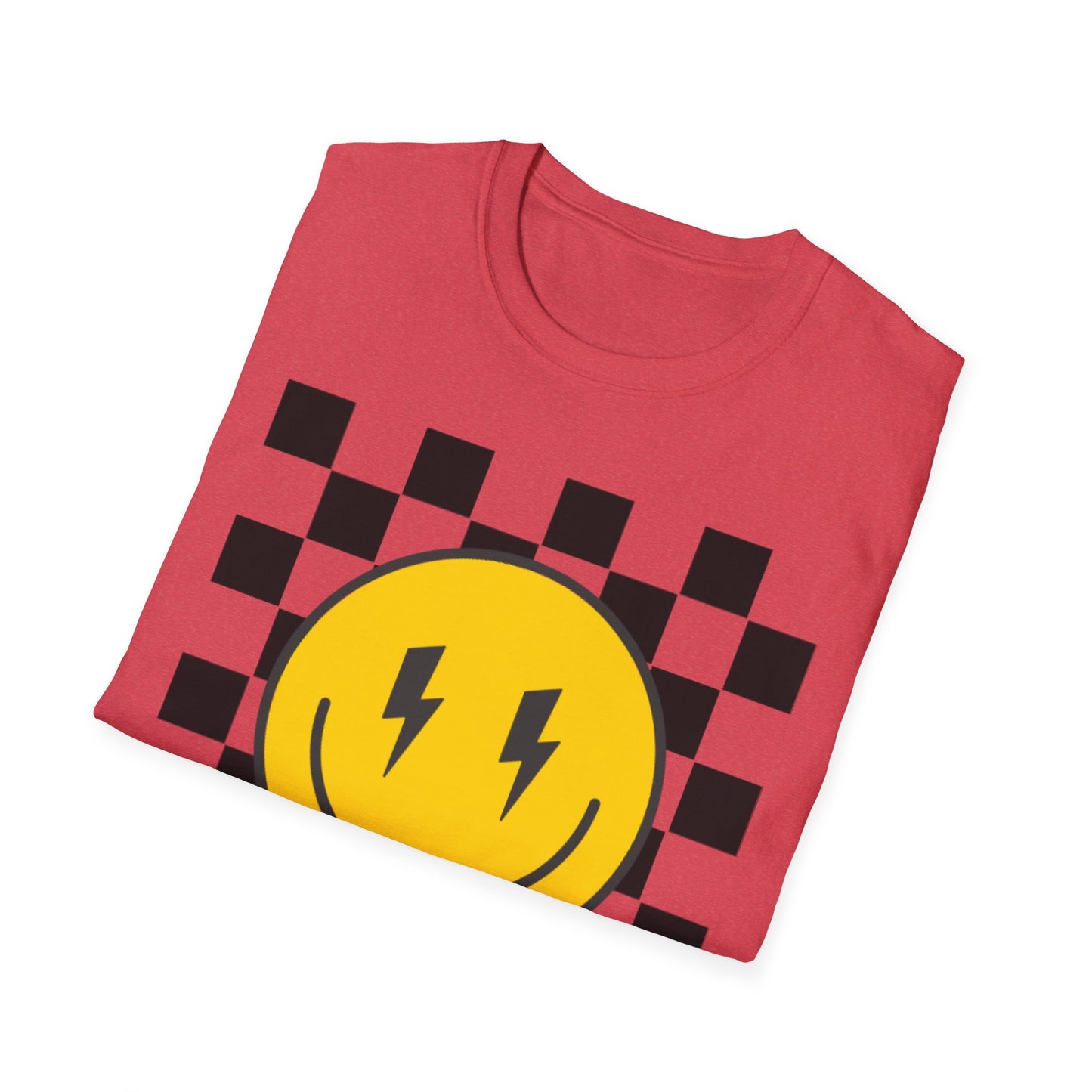 Retro Smiley Face Unisex T-Shirt, Casual Wear, Fun Graphic Tee, Gift for Friends, Summer Style, Festival Apparel, Joyful Design
