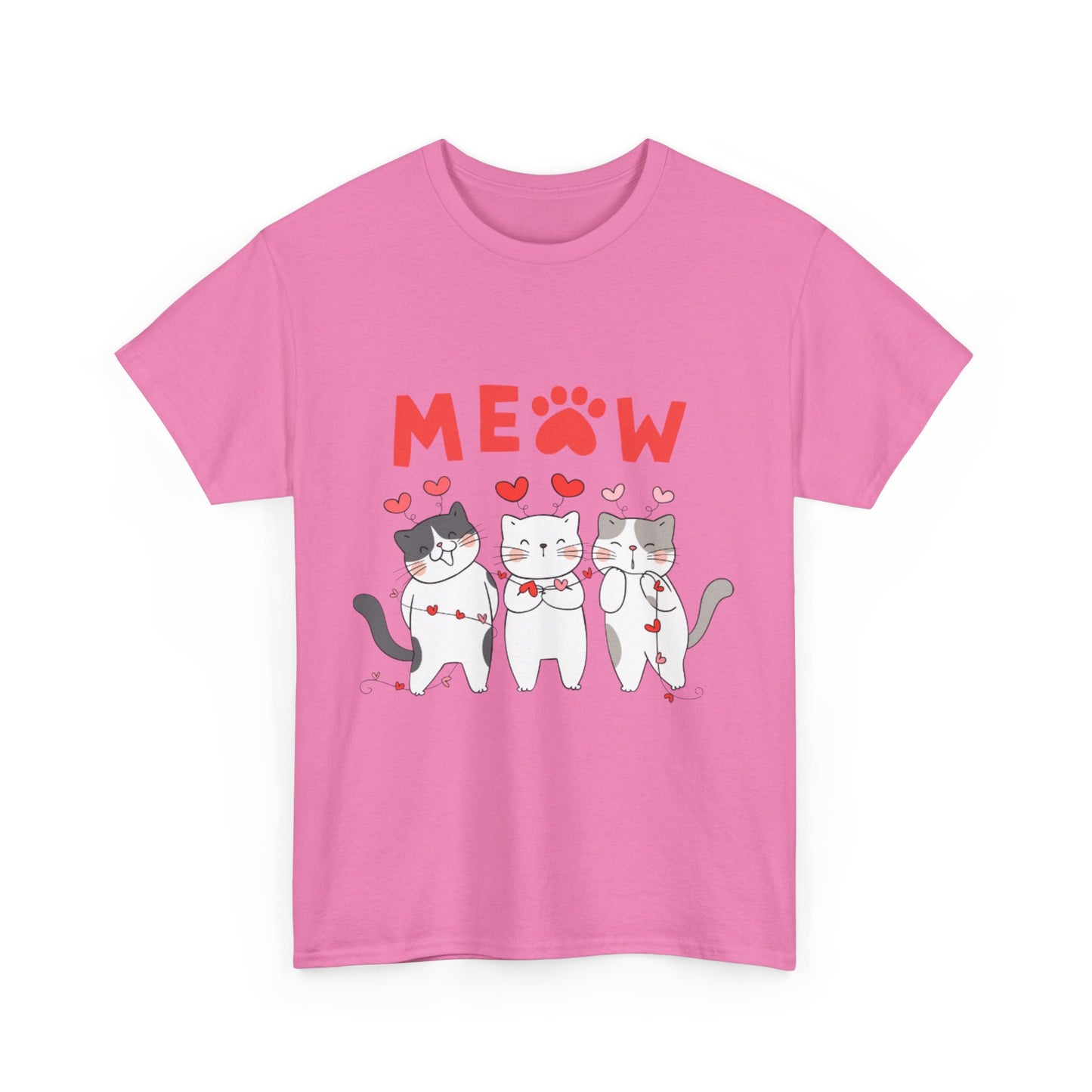 Cute Cat Lovers Tee, Meow Cat Shirt for Animal Lovers, Pet Adoption Awareness, Gift for Cat Moms, Cute Kitty Apparel