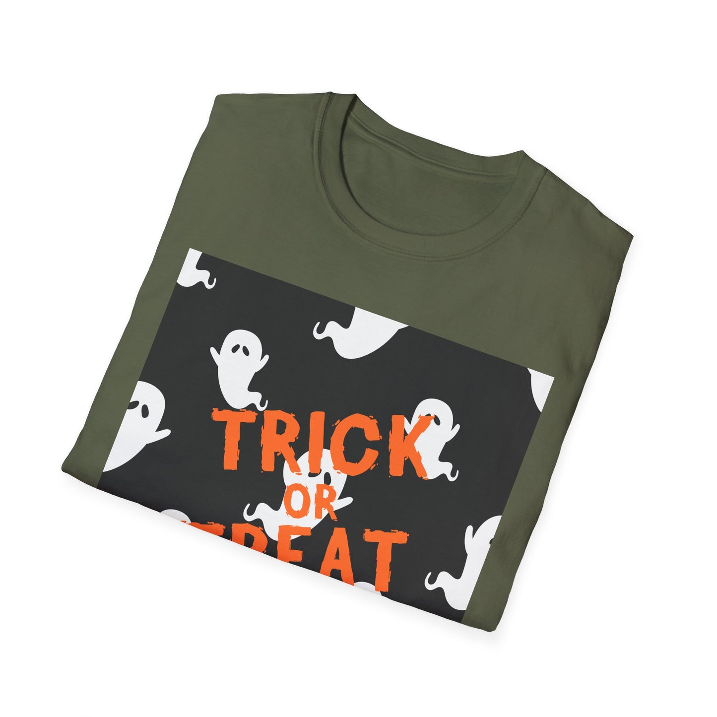 Halloween Ghost T-Shirt, Spooky Unisex Tee, Trick or Treat Shirt, Fall Fashion, Halloween Party Outfit, Casual Wear