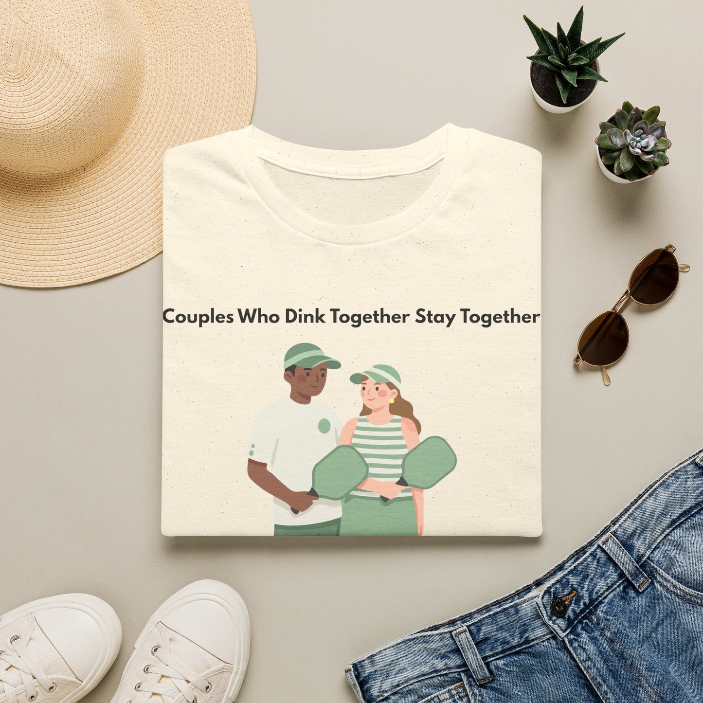 Couples Who Drink Together Stay Together T-Shirt | Matching Couple Illustration